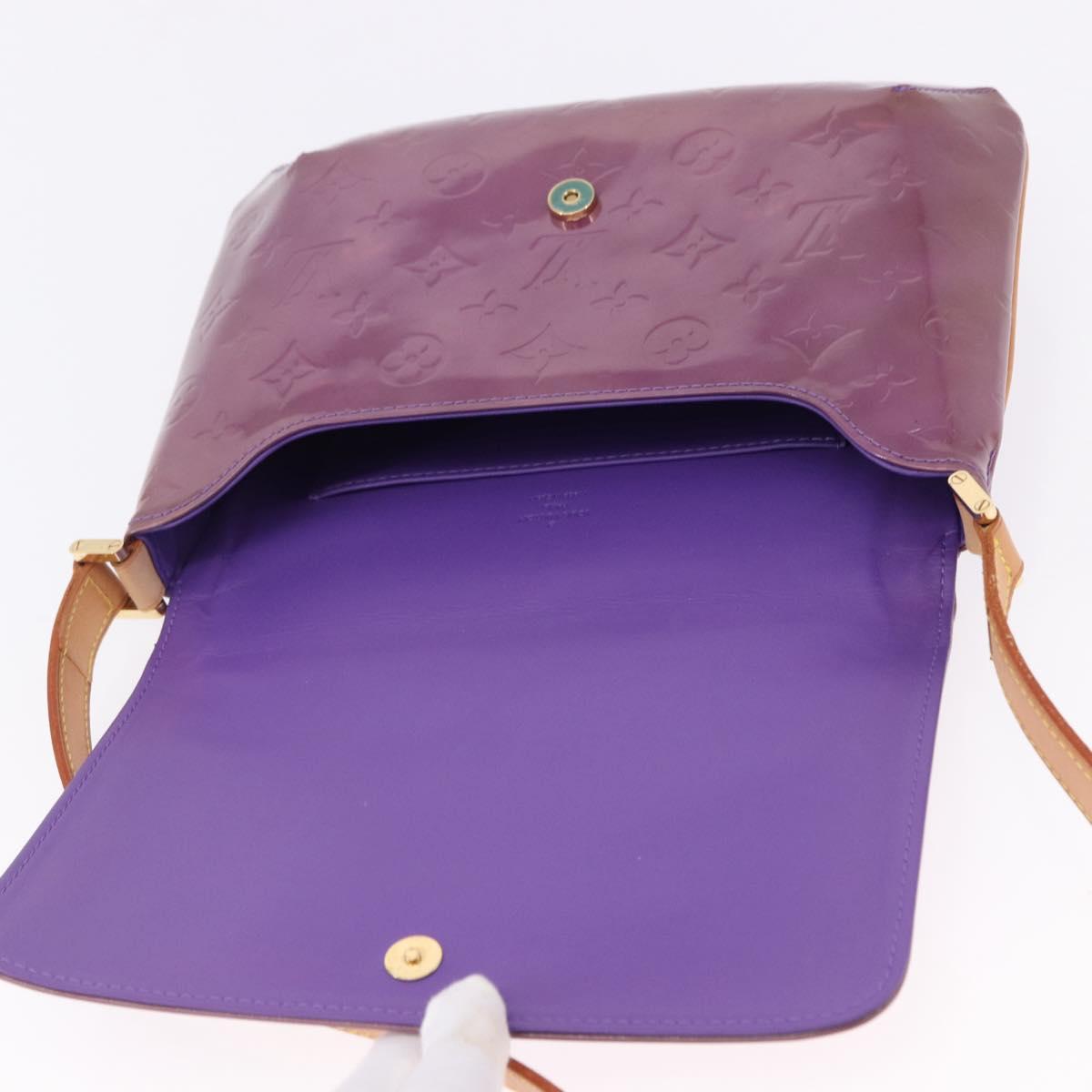 LOUIS VUITTON Monogram Vernis Thompson Street Purple Viole M91095 Auth 193393A