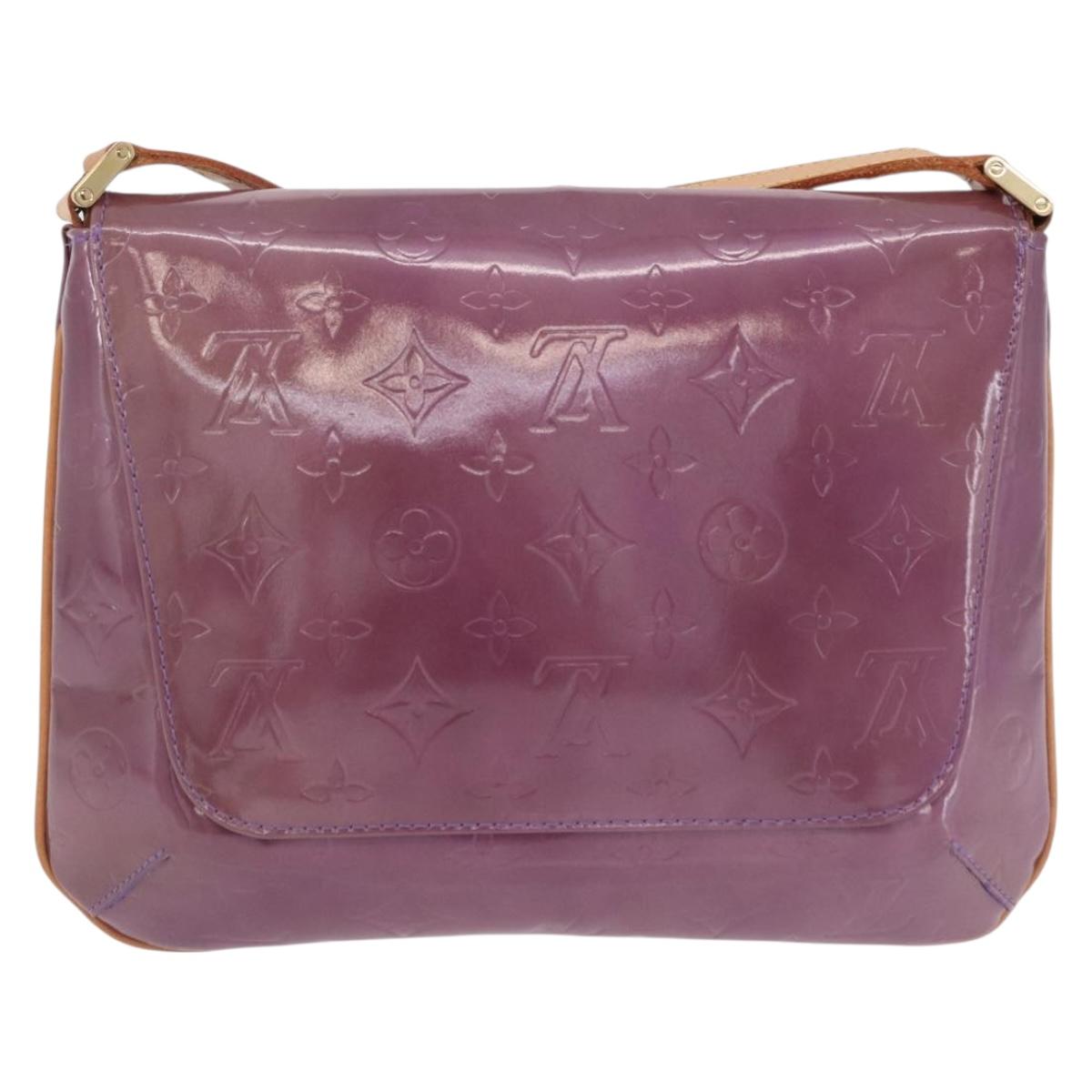 LOUIS VUITTON Monogram Vernis Thompson Street Purple Viole M91095 Auth 193393A