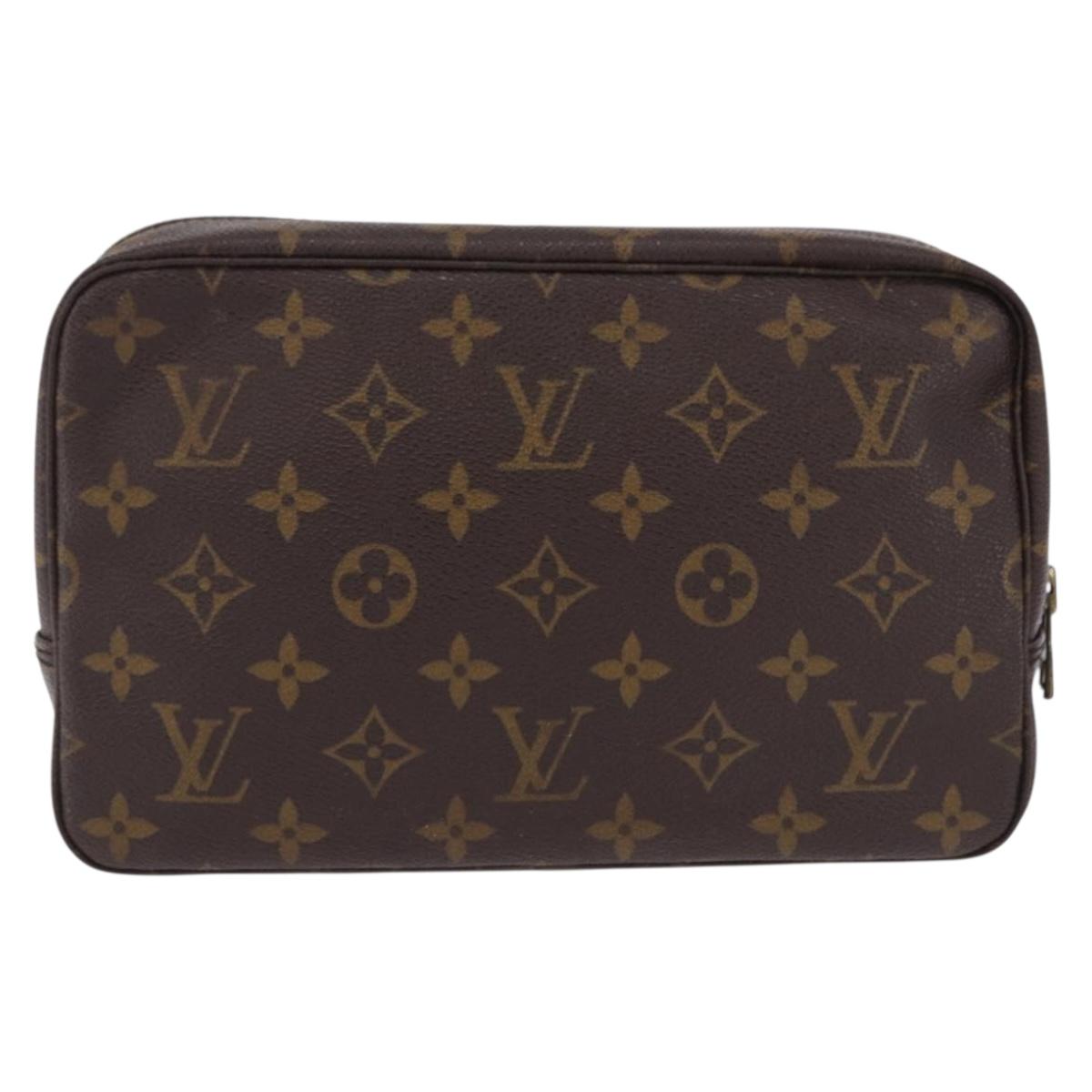 LOUIS VUITTON Monogram Trousse Toilette 23 Clutch Bag M47524 LV Auth 193396