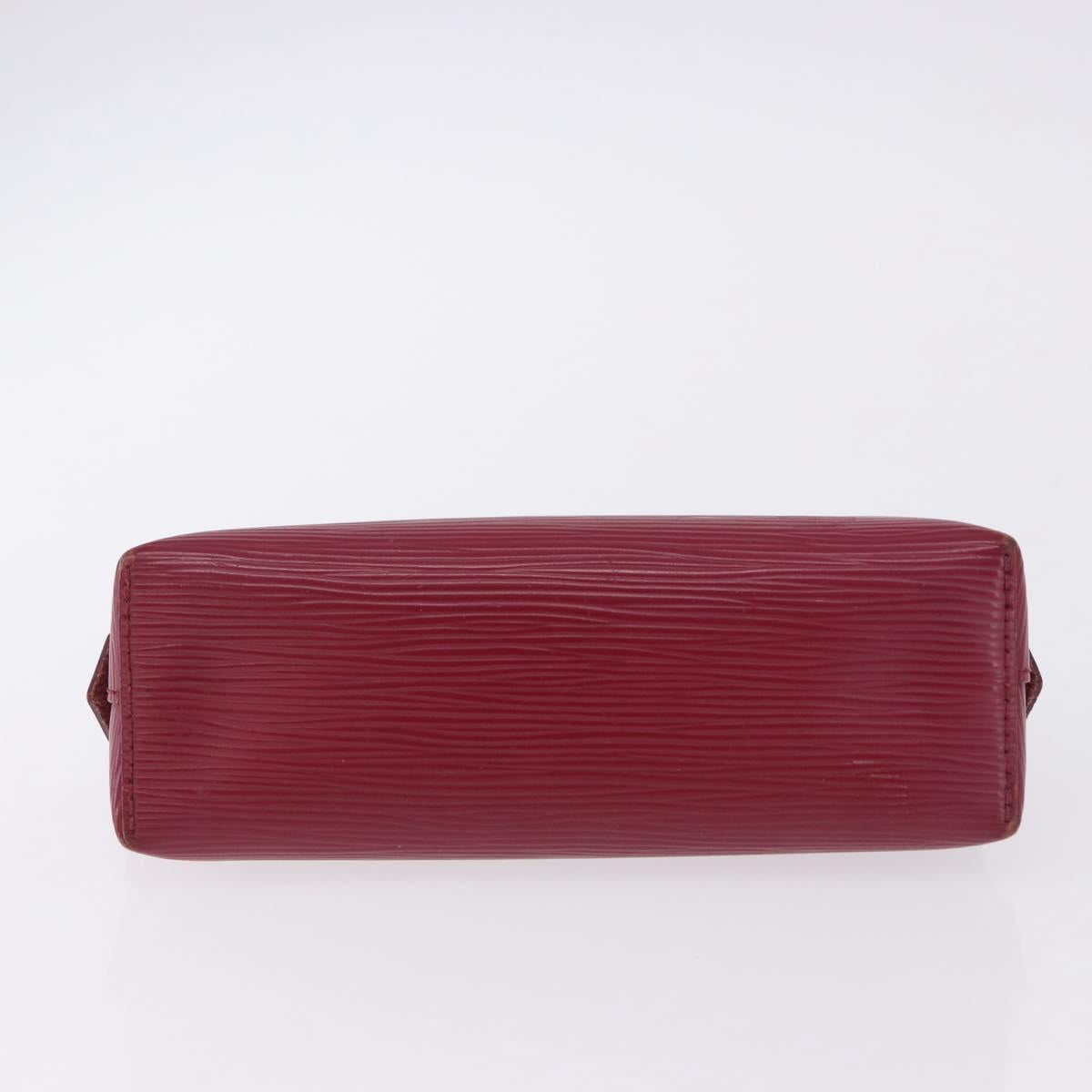 LOUIS VUITTON Epi Pochette Cosmetic PM Cosmetic Fuchsia M40641 LV Auth 193400