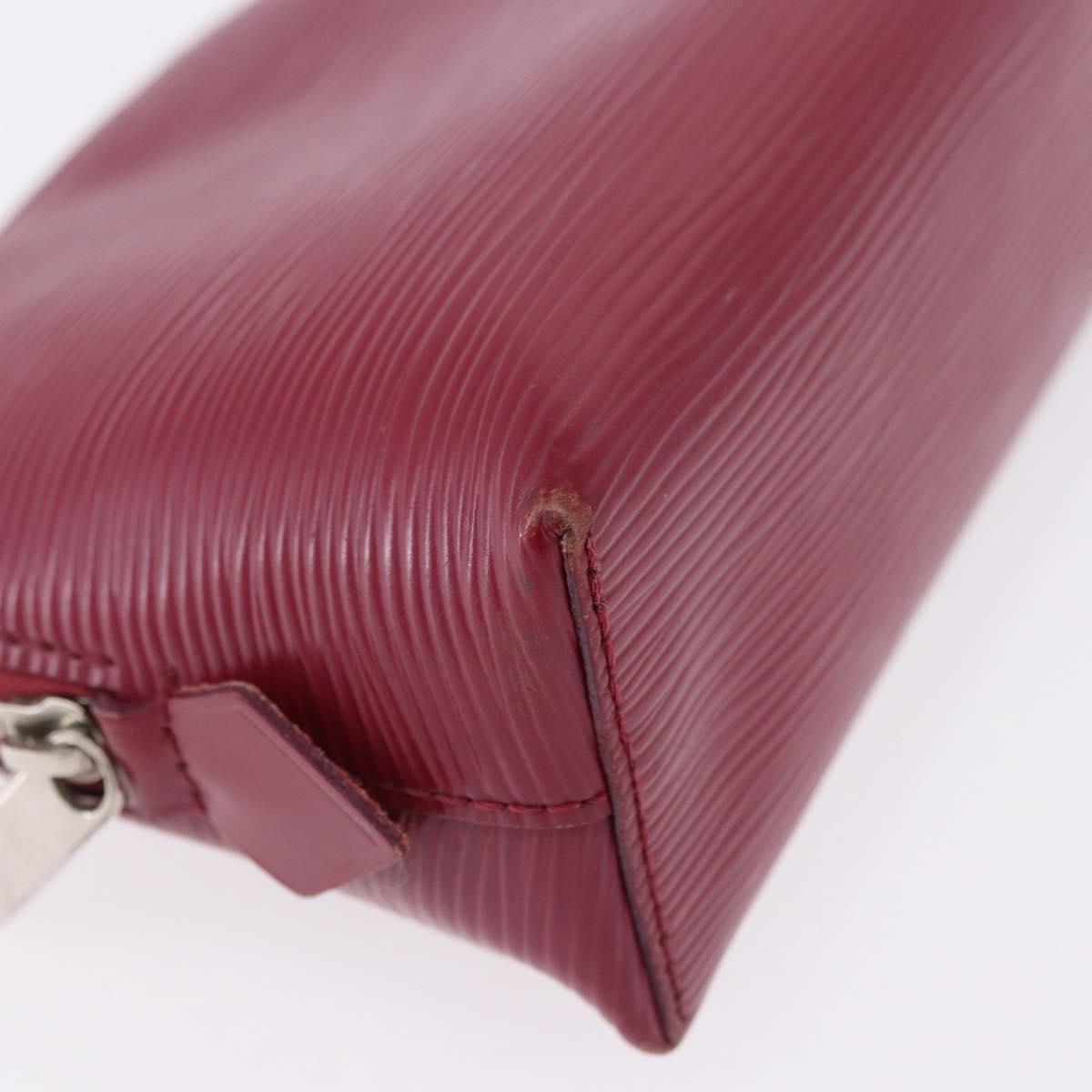 LOUIS VUITTON Epi Pochette Cosmetic PM Cosmetic Fuchsia M40641 LV Auth 193400