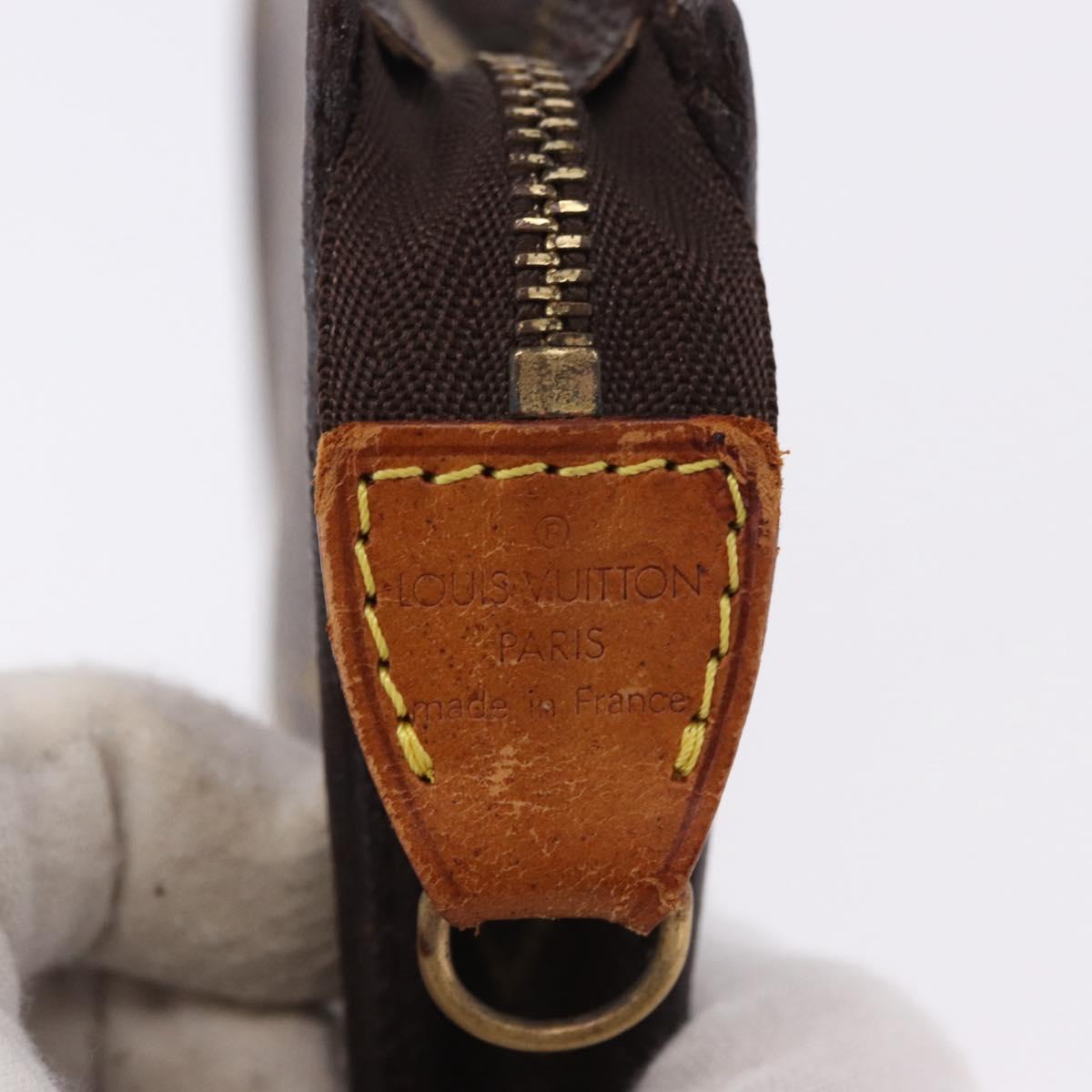 LOUIS VUITTON Monogram Bucket PM Accessory Pouch LV Auth 193417