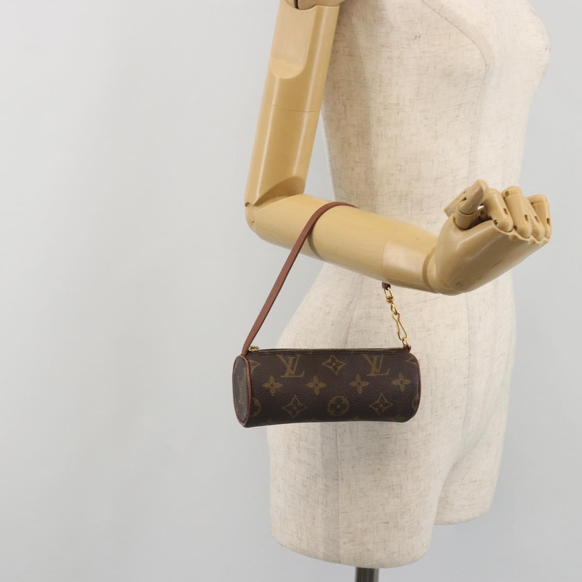 LOUIS VUITTON Monogram Papillon Pouch LV Auth 193418V