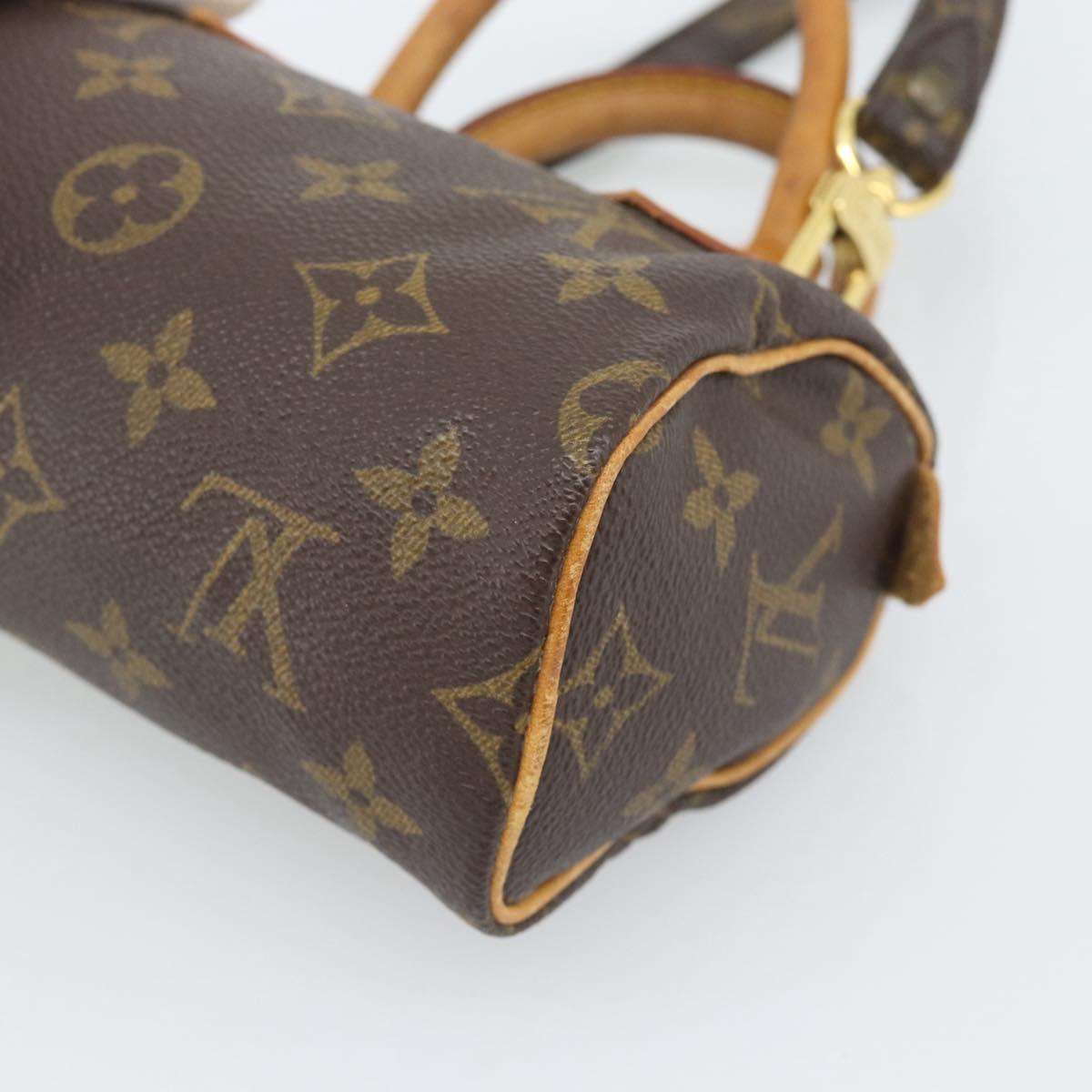 LOUIS VUITTON Monogram Mini Speedy Hand Bag M41534 LV Auth 193420