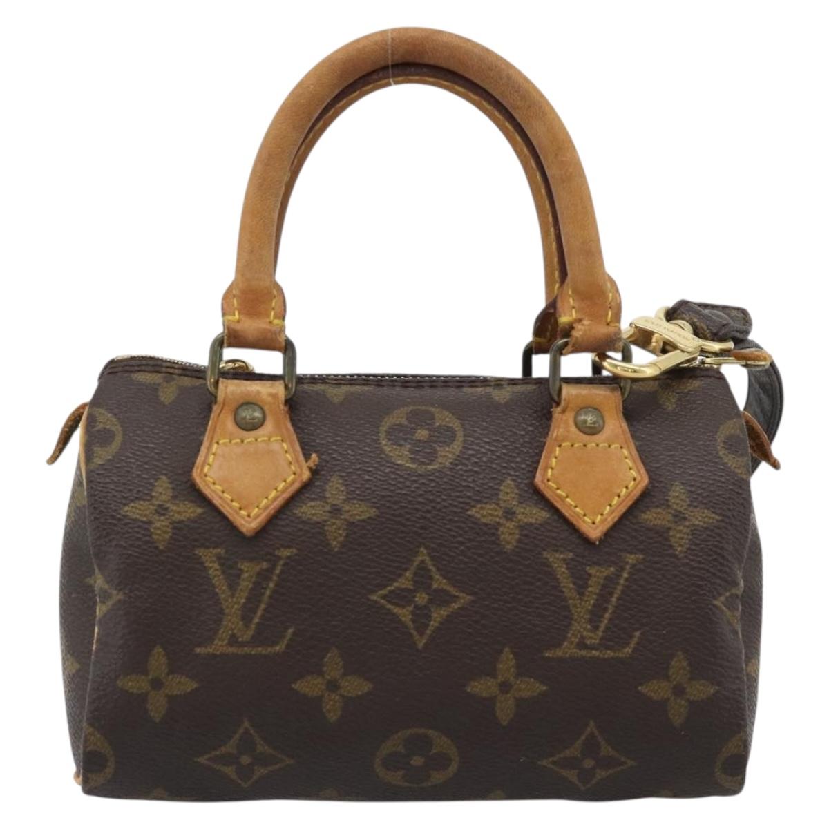 LOUIS VUITTON Monogram Mini Speedy Hand Bag M41534 LV Auth 193420