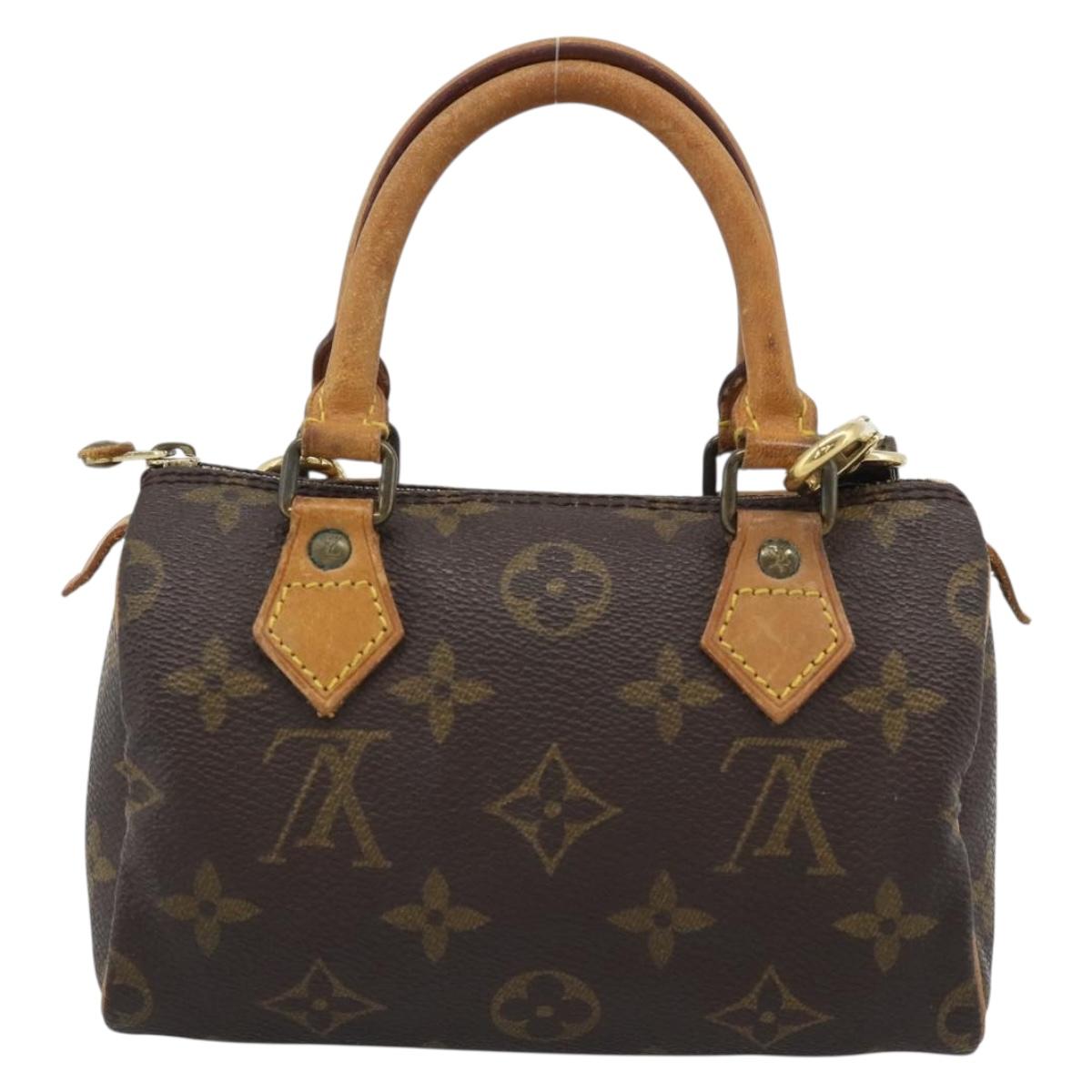 LOUIS VUITTON Monogram Mini Speedy Hand Bag M41534 LV Auth 193420