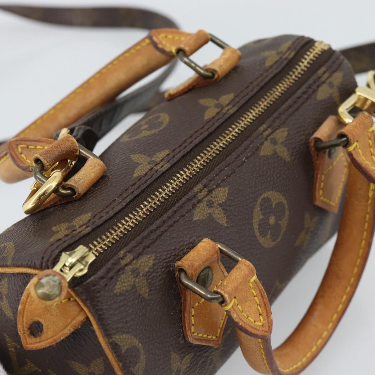 LOUIS VUITTON Monogram Mini Speedy Hand Bag M41534 LV Auth 193420