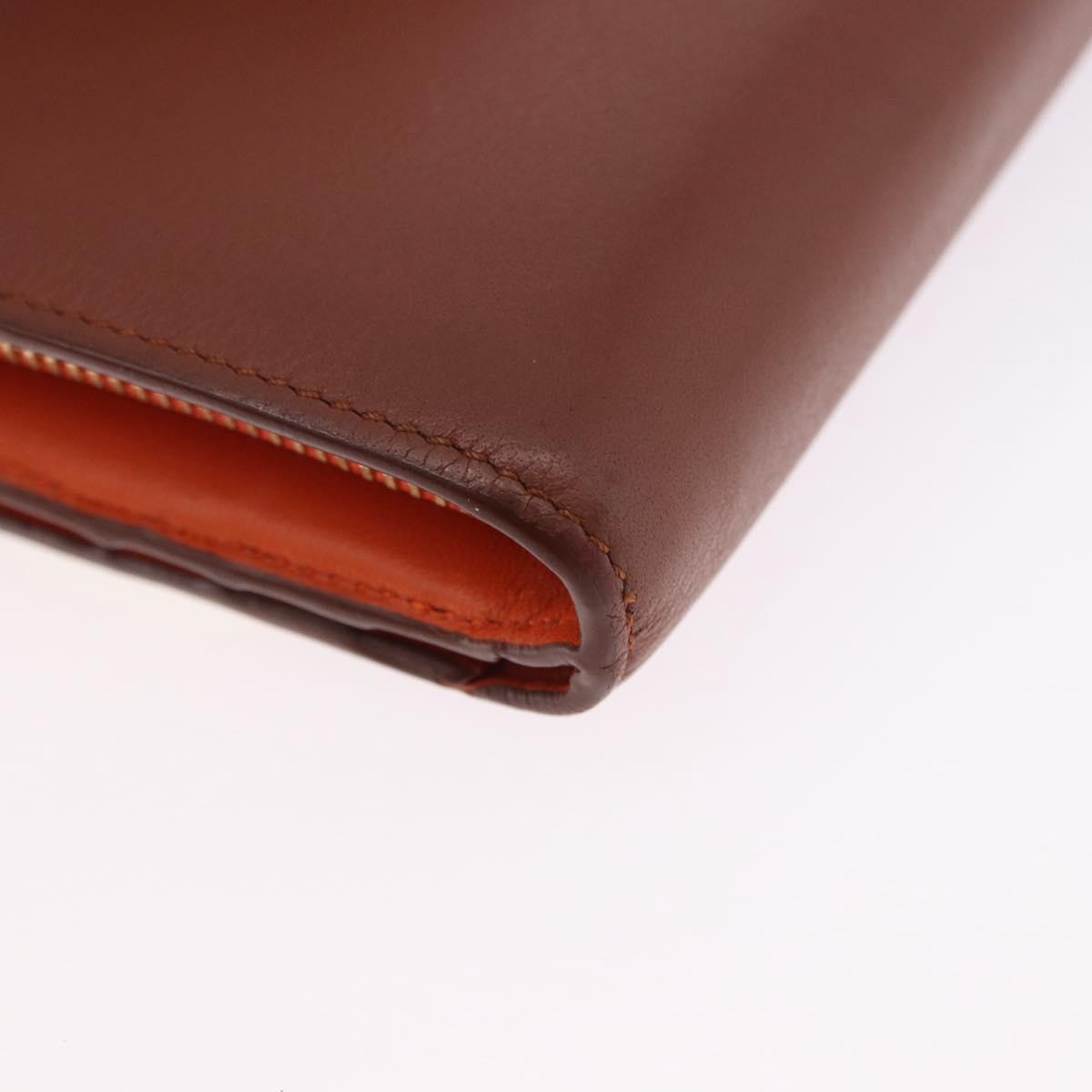 LOEWE × Studio Ghibli Anagram Calcifer Wallet Leather Brown Gold Auth 193437SAM