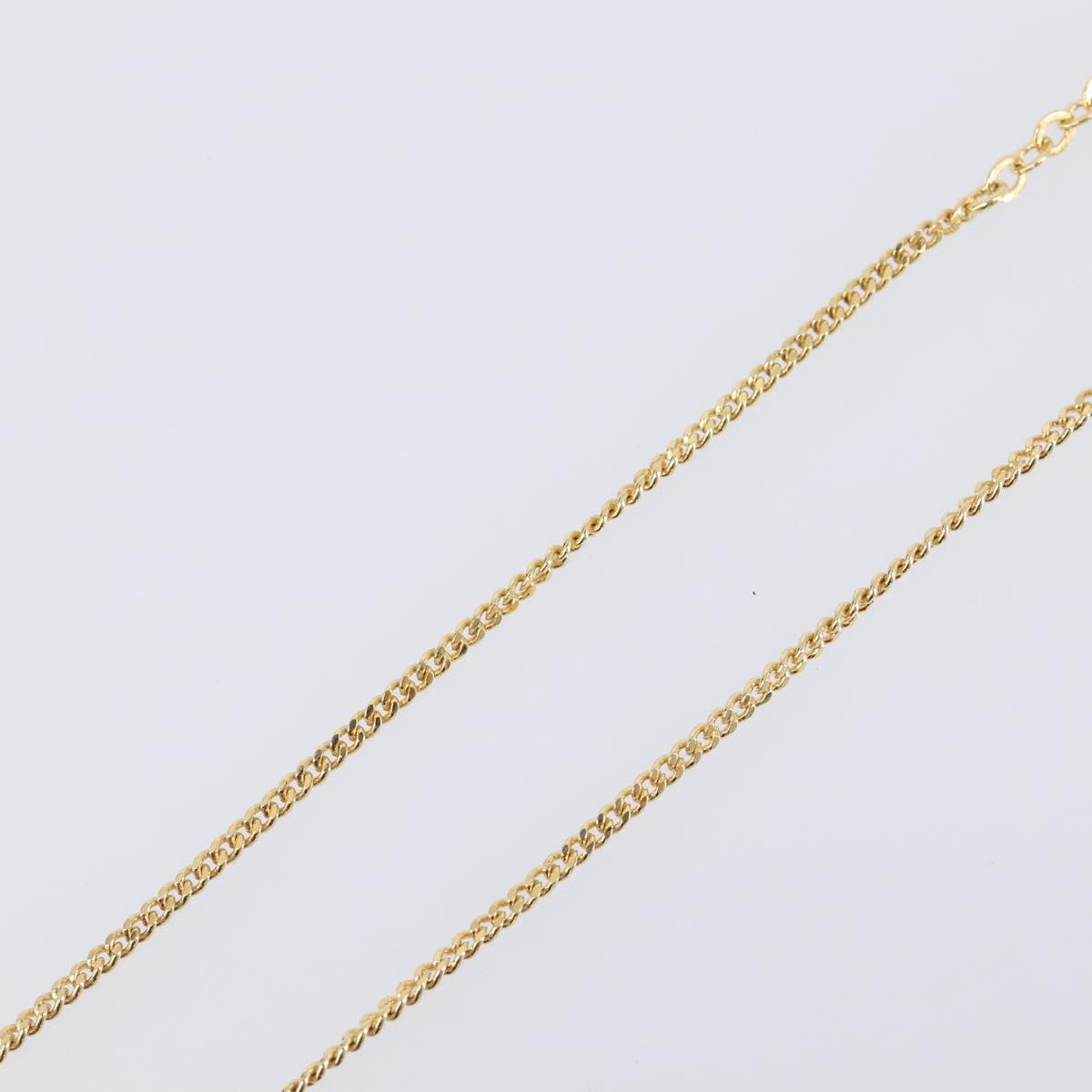 Christian Dior Necklace metal Gold Tone Auth 193448M