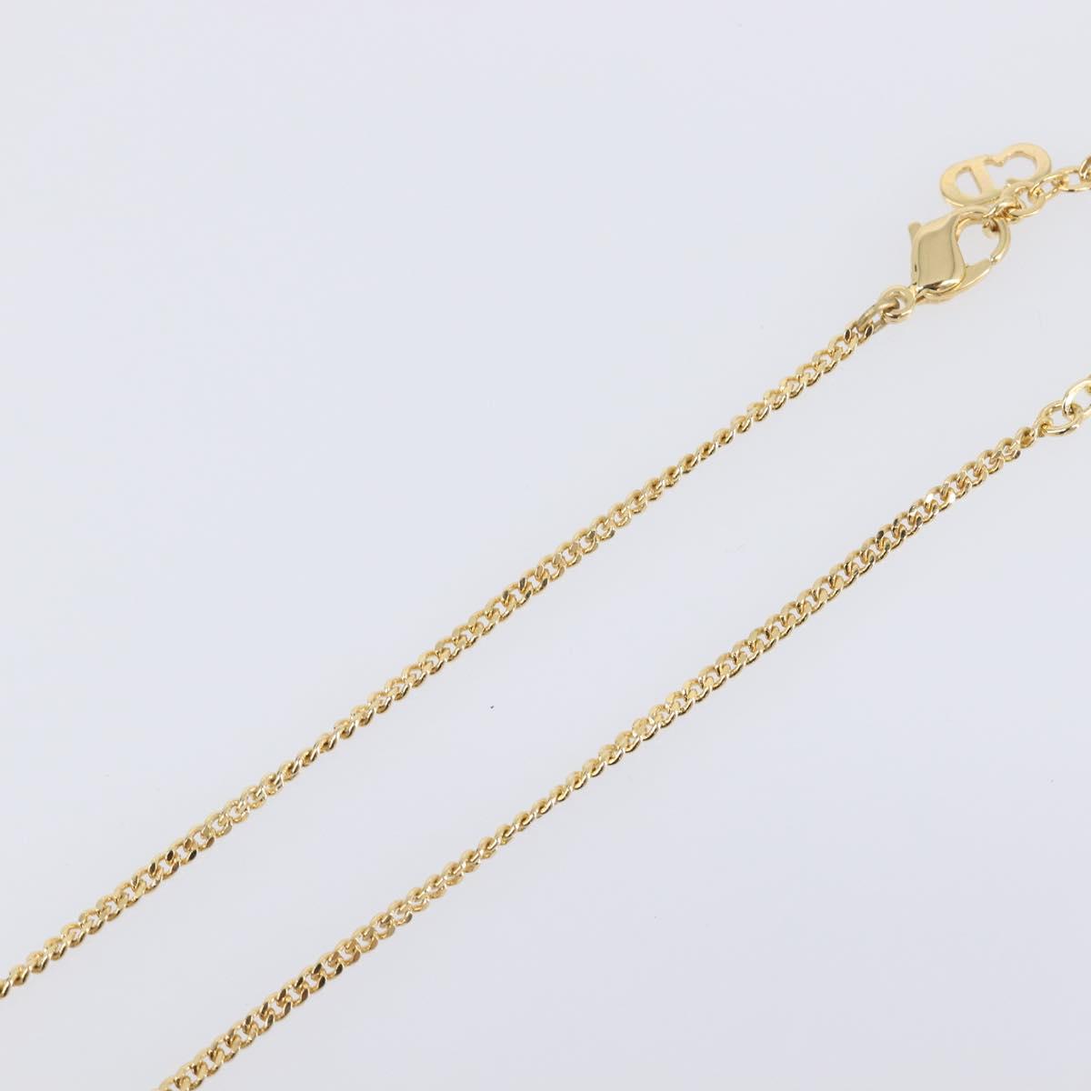 Christian Dior Necklace metal Gold Tone Auth 193448M
