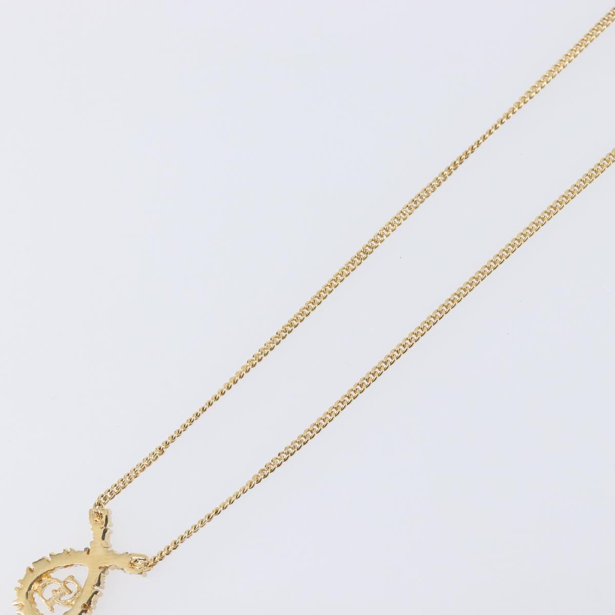 Christian Dior Necklace metal Gold Tone Auth 193470