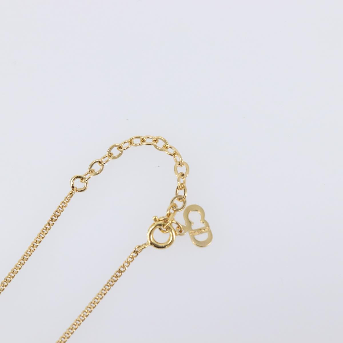 Christian Dior Necklace metal Gold Tone Auth 193470