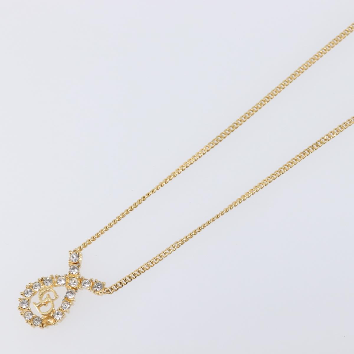 Christian Dior Necklace metal Gold Tone Auth 193470