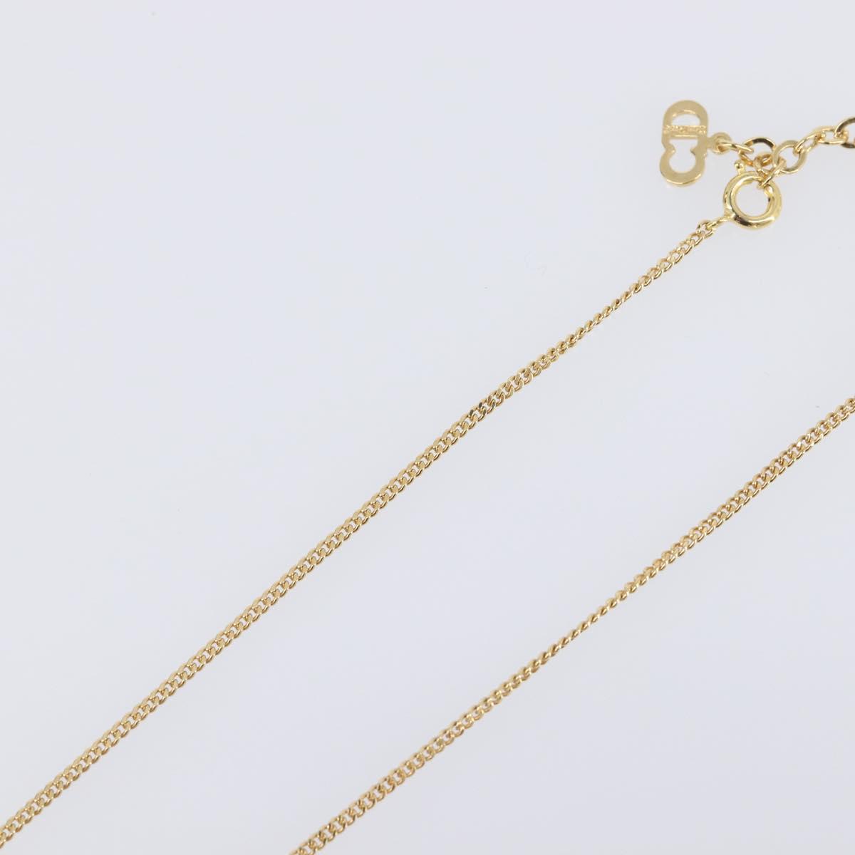 Christian Dior Necklace metal Gold Tone Auth 193470