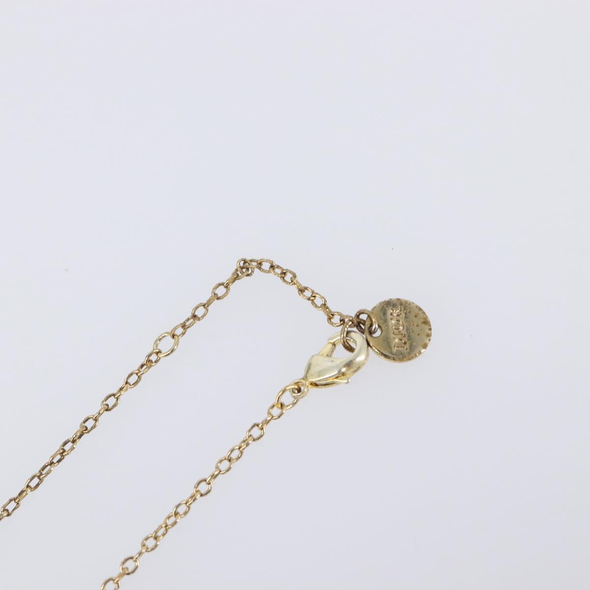 Christian Dior Necklace metal Gold Tone Auth 193471