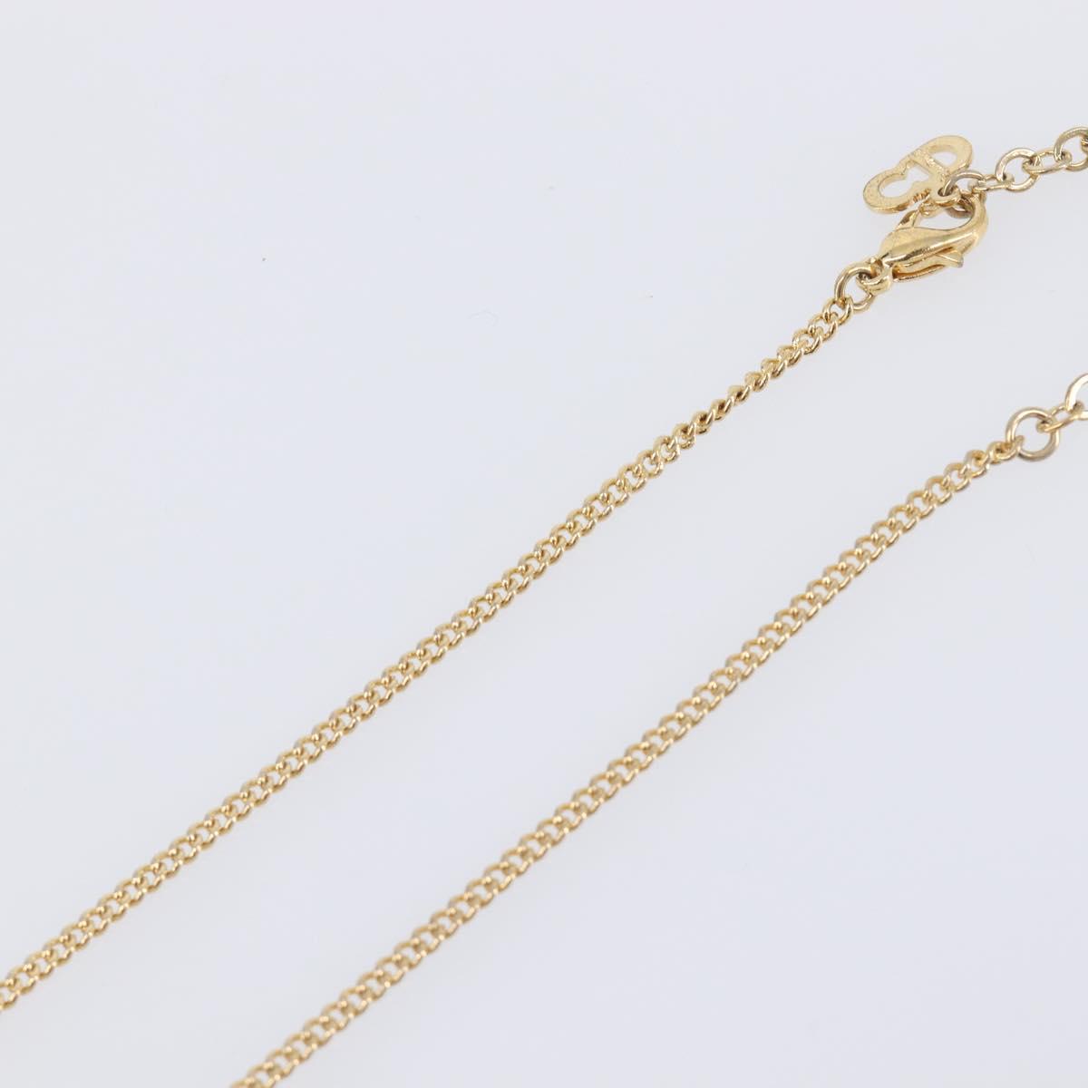 Christian Dior Necklace metal Gold Tone Auth 193477