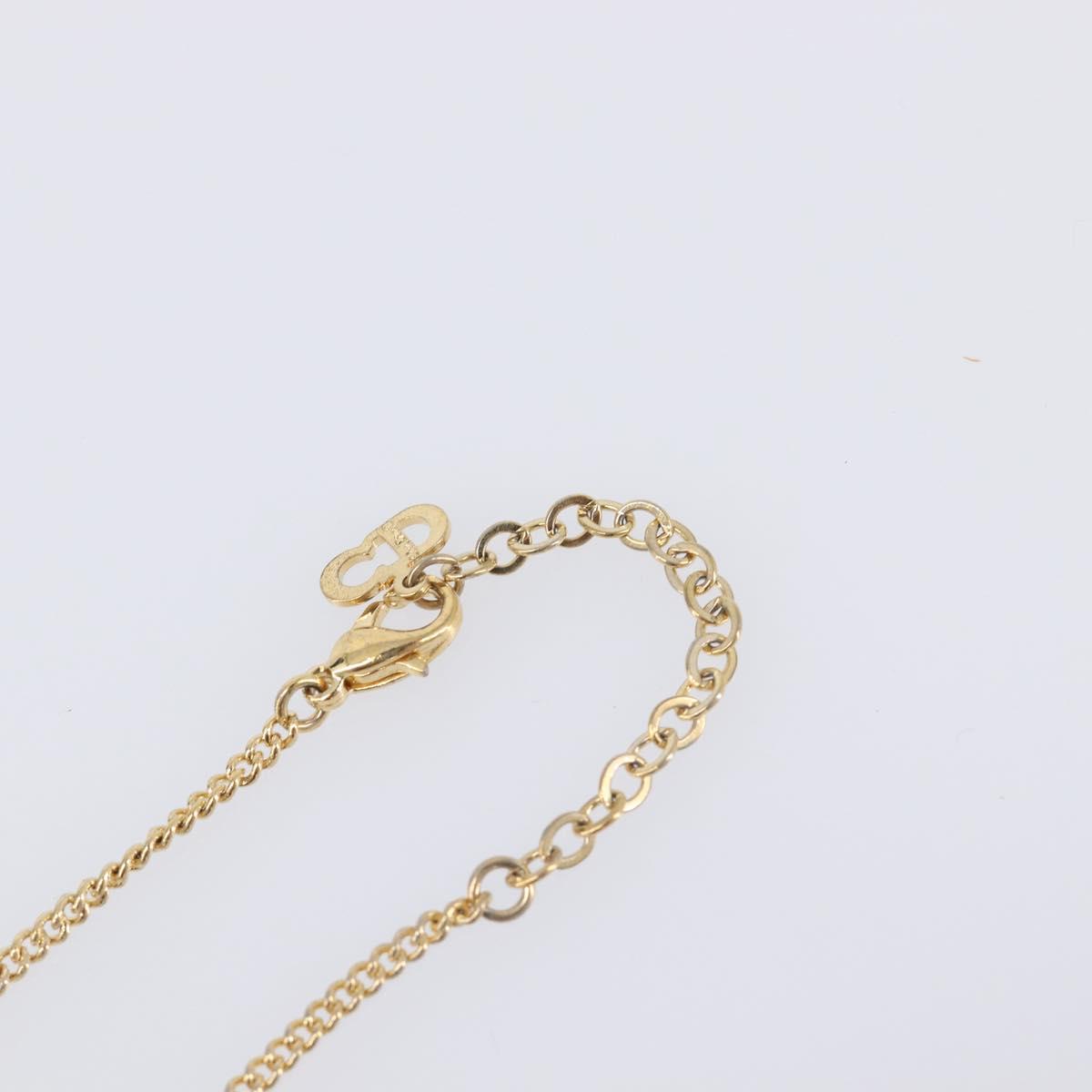 Christian Dior Necklace metal Gold Tone Auth 193477
