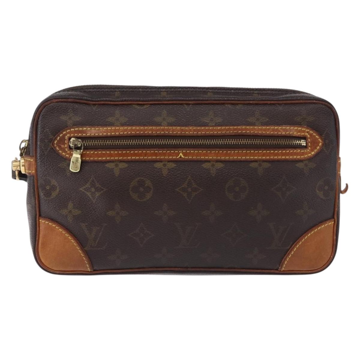 LOUIS VUITTON Monogram Marly Dragonne GM Clutch Bag M51825 LV Auth 193485