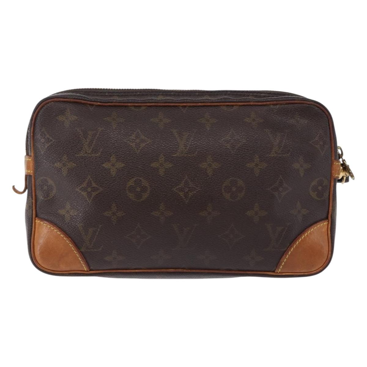 LOUIS VUITTON Monogram Marly Dragonne GM Clutch Bag M51825 LV Auth 193485