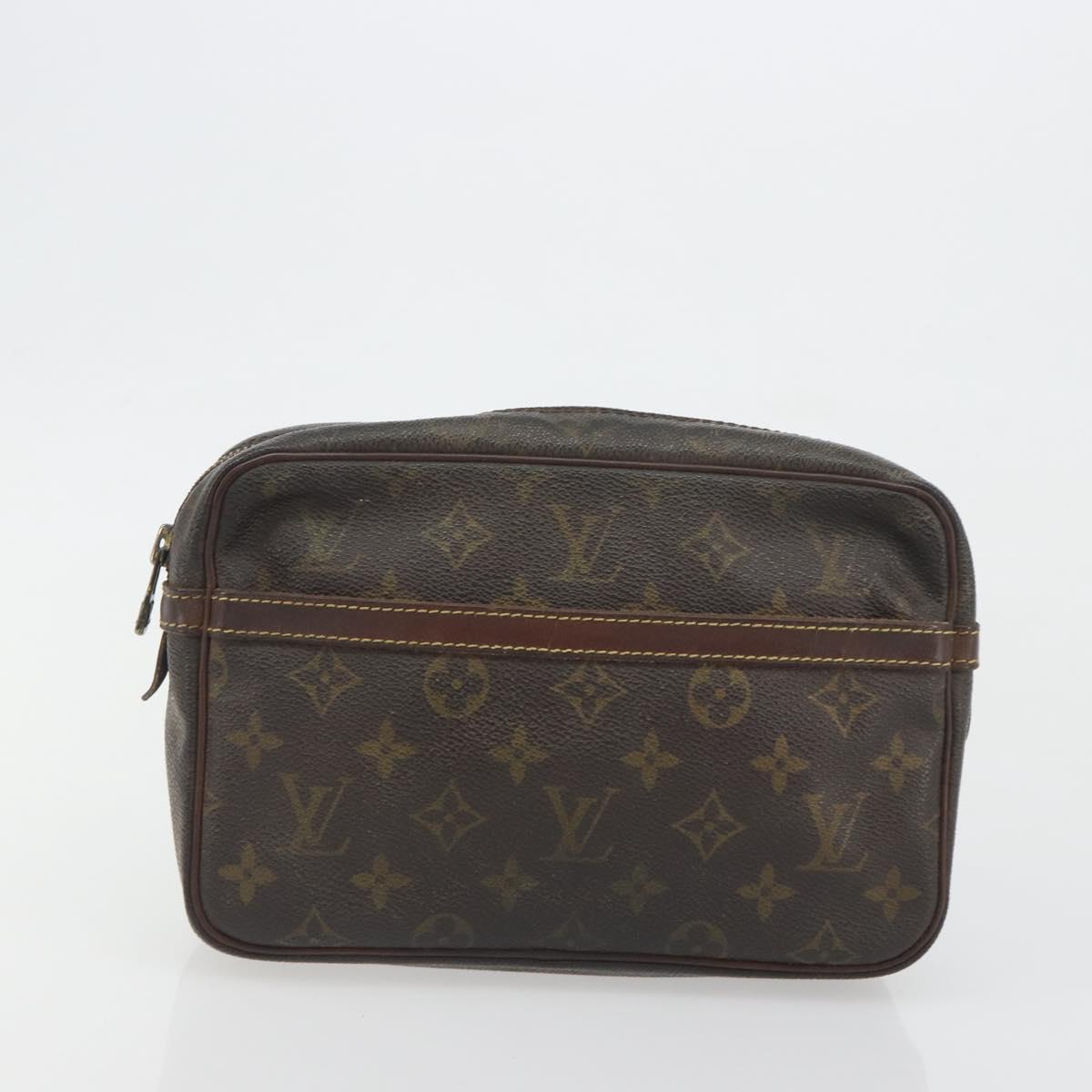 LOUIS VUITTON Monogram Pouch 2 Set LV Auth 193487