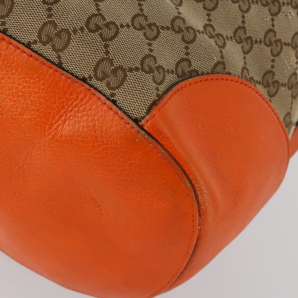 GUCCI GG Supreme GG Canvas Sherry Line Bag PVC 2 Set Beige Brown Auth 193488