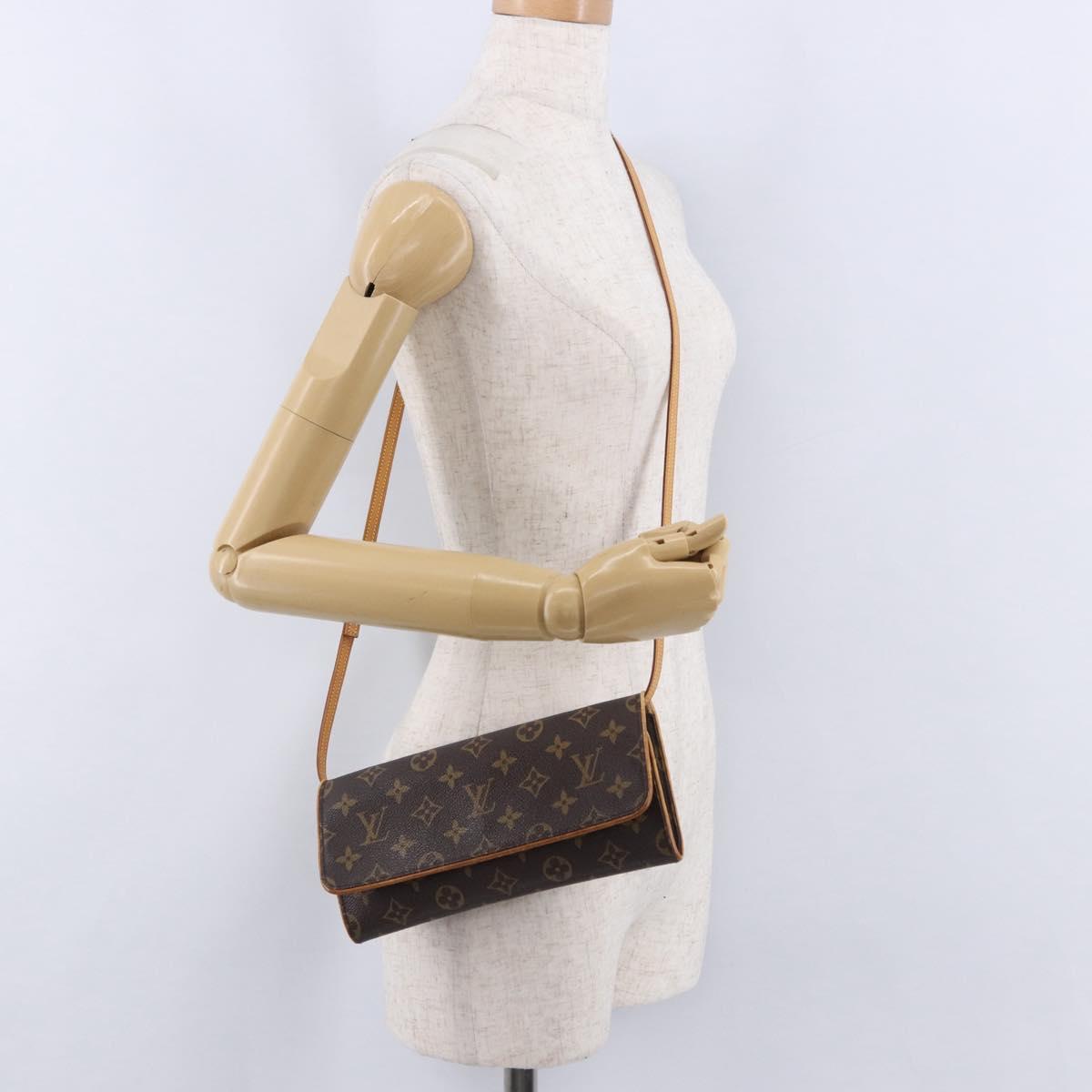 LOUIS VUITTON Monogram Pochette Twin GM Shoulder Bag M51852 LV Auth 193501
