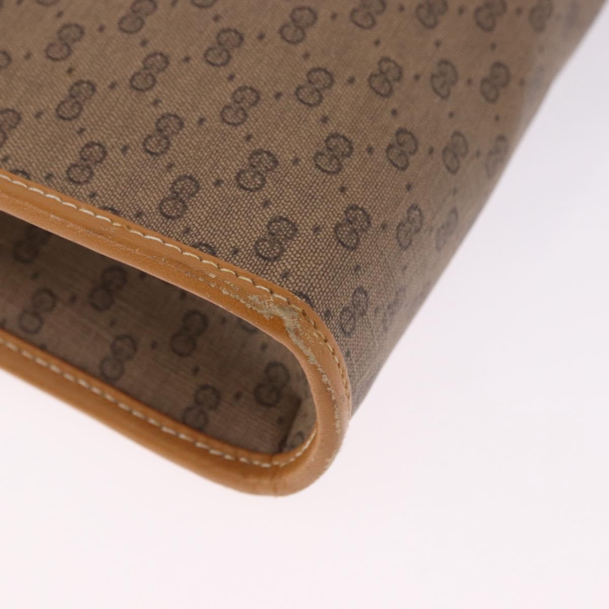 GUCCI Micro GG Supreme Shoulder Bag PVC Beige Gold 004 58 0264 Auth 193507