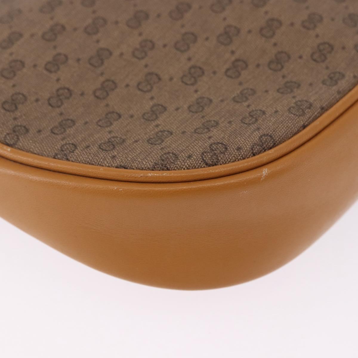 GUCCI Micro GG Supreme Shoulder Bag PVC Beige Gold 007 86 0094 Auth 193509