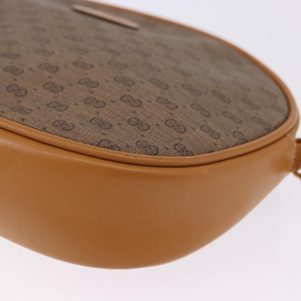 GUCCI Micro GG Supreme Shoulder Bag PVC Beige Gold 007 86 0094 Auth 193509