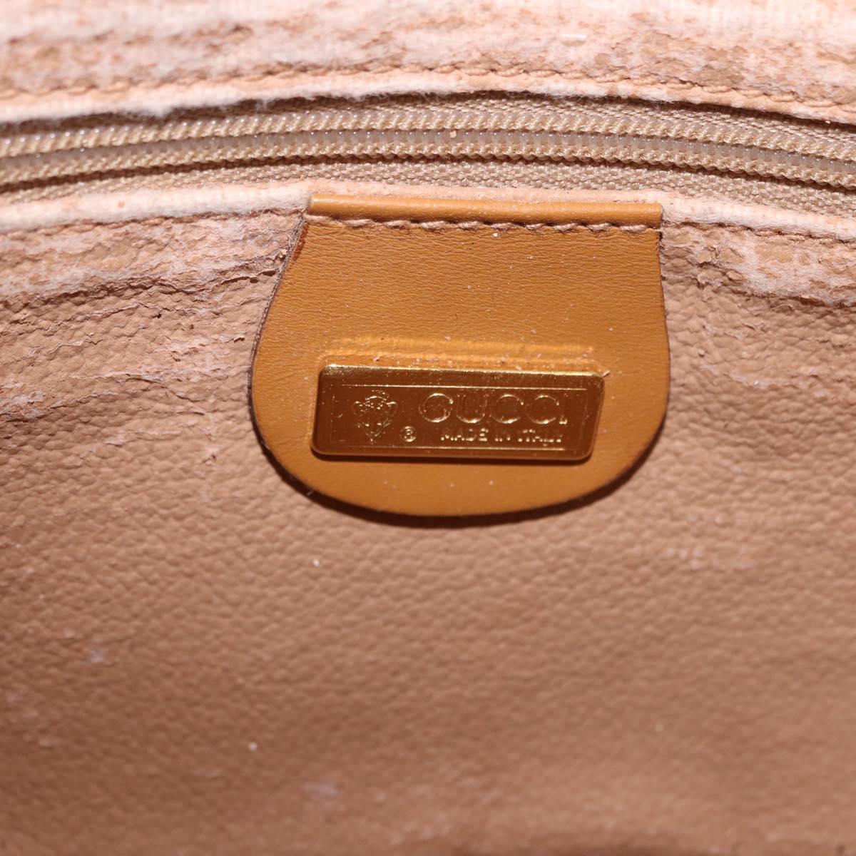 GUCCI Micro GG Supreme Shoulder Bag PVC Beige Gold 007 86 0094 Auth 193509