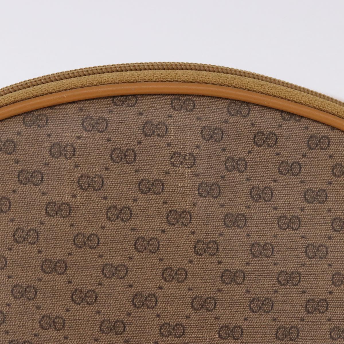 GUCCI Micro GG Supreme Shoulder Bag PVC Beige Gold 007 86 0094 Auth 193509