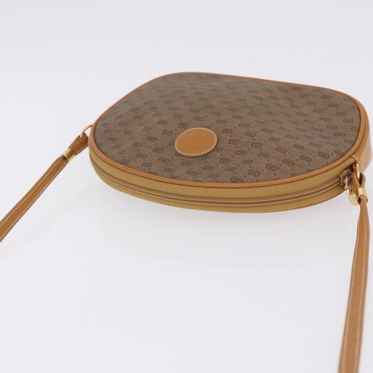 GUCCI Micro GG Supreme Shoulder Bag PVC Beige Gold 007 86 0094 Auth 193509