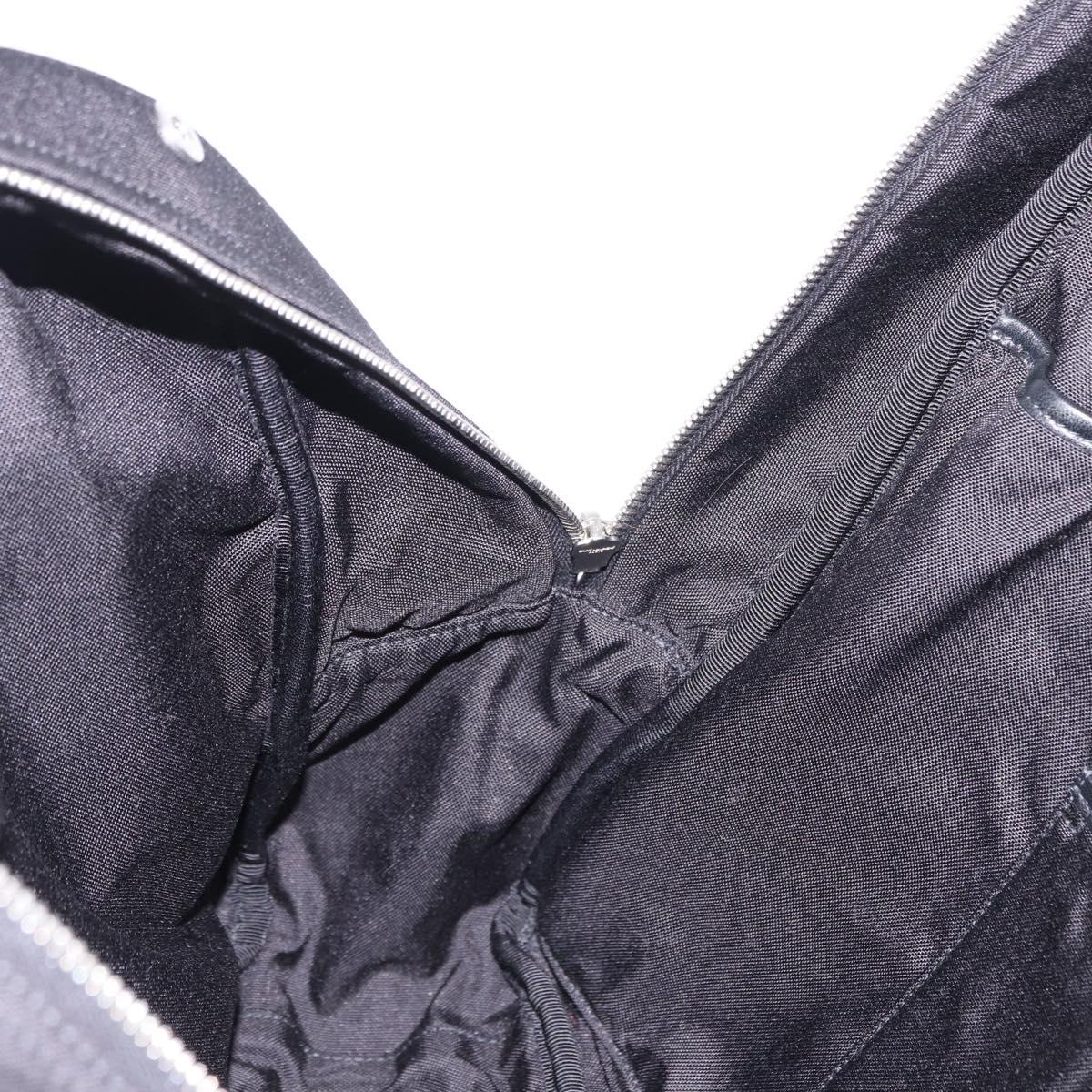 SAINT LAURENT Backpack Wool Black Silver Auth 193512V