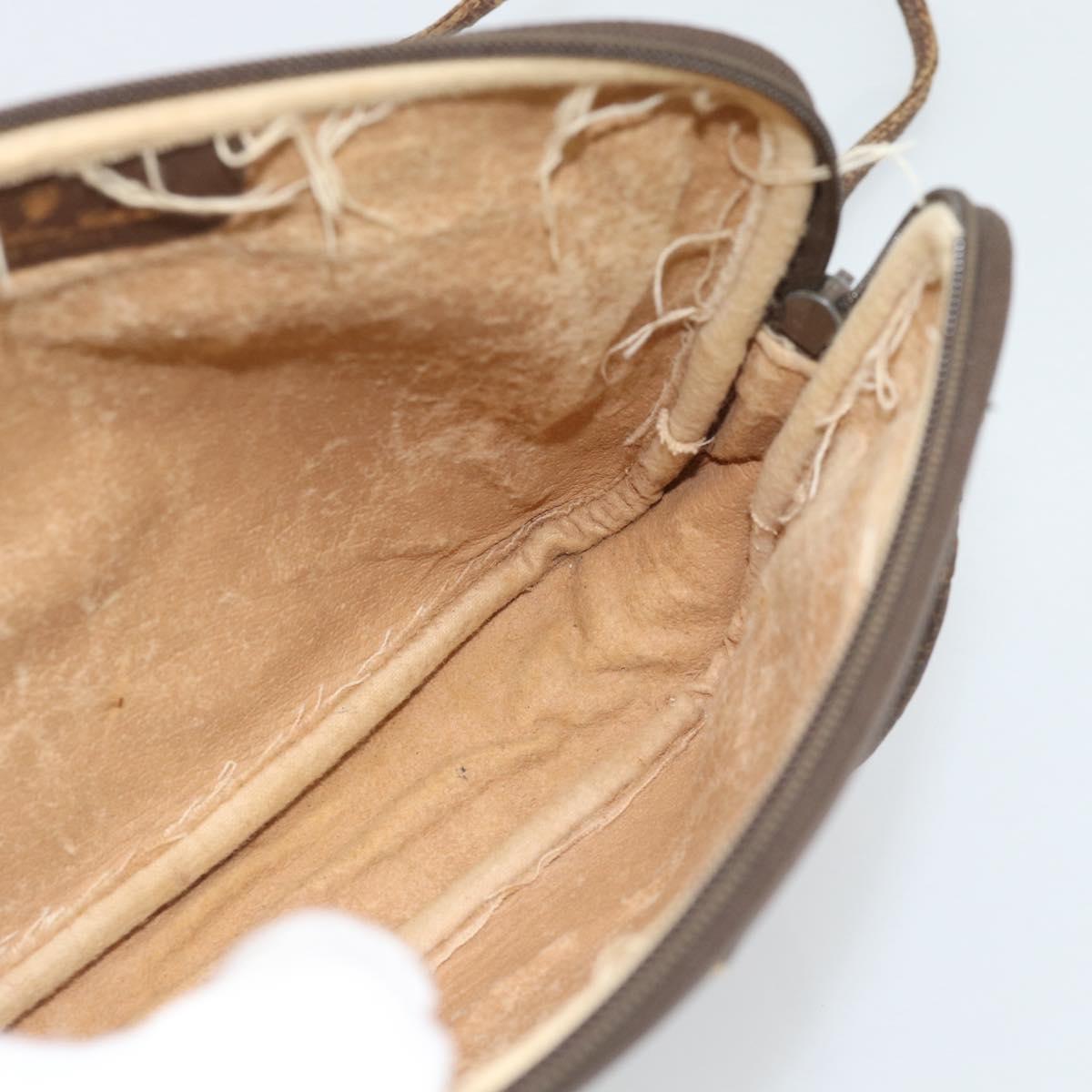 GUCCI GG Supreme Shoulder Bag PVC Beige Gold 97 02 068 Auth 193514