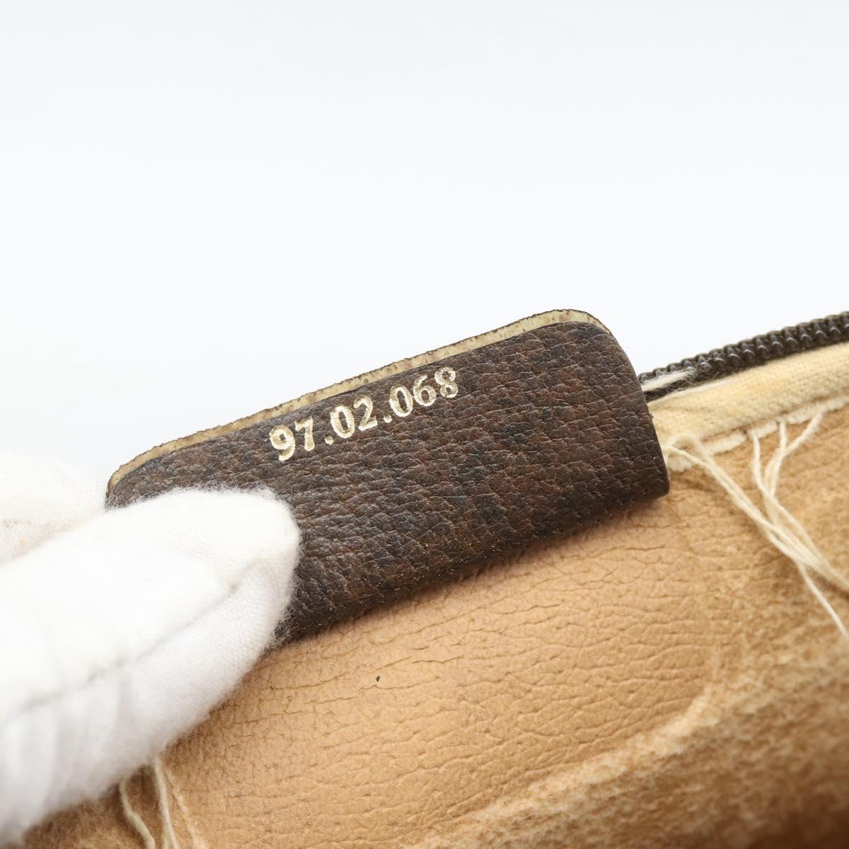 GUCCI GG Supreme Shoulder Bag PVC Beige Gold 97 02 068 Auth 193514