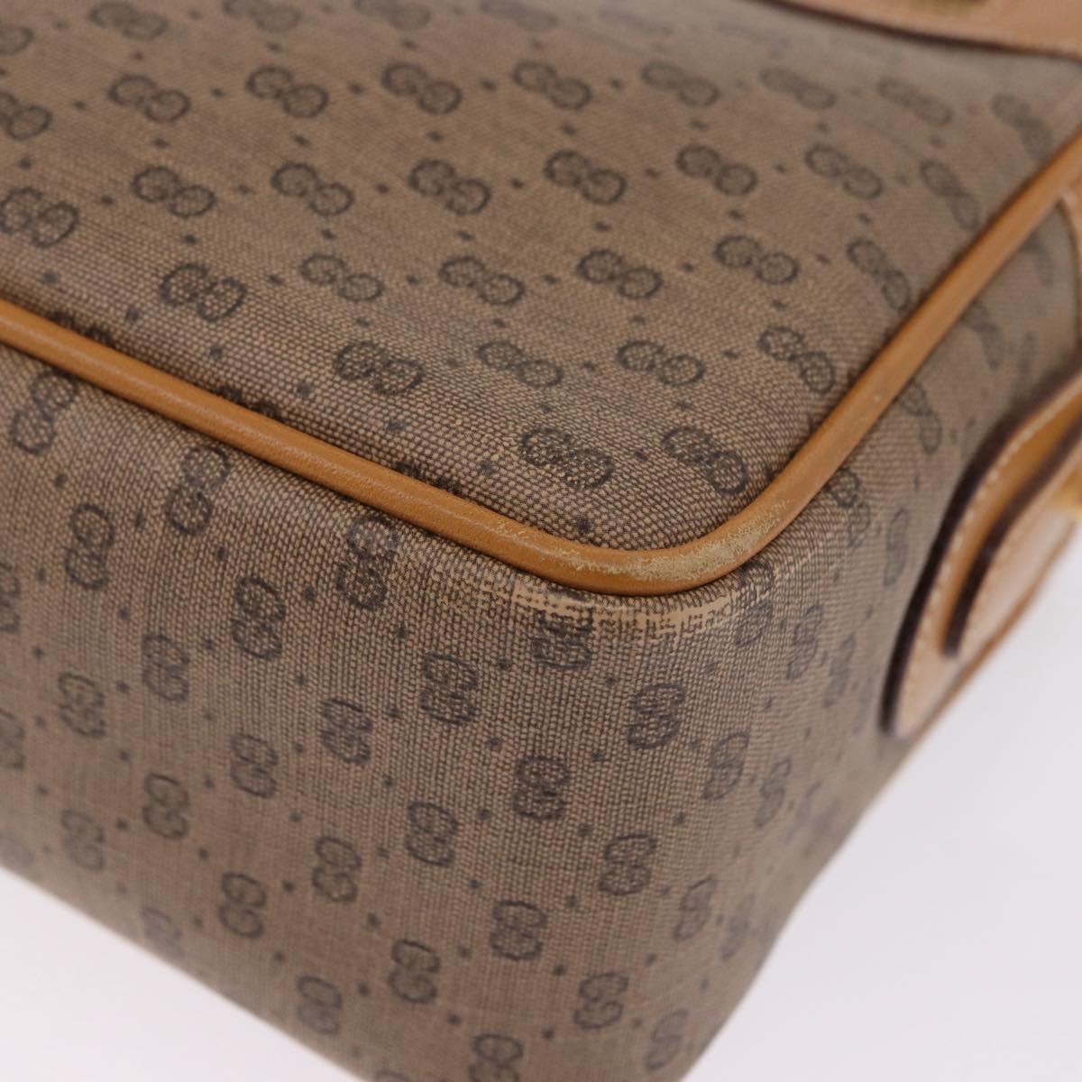 GUCCI Micro GG Supreme Shoulder Bag PVC Beige Gold 001 56 0942 Auth 193523