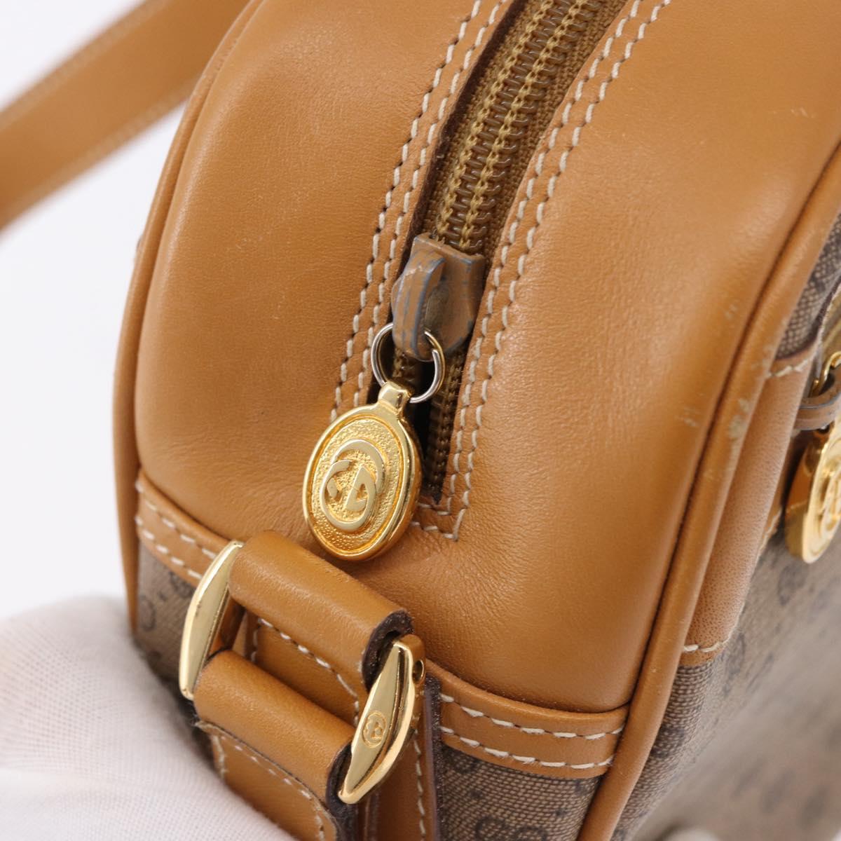 GUCCI Micro GG Supreme Shoulder Bag PVC Beige Gold 001 56 0942 Auth 193523