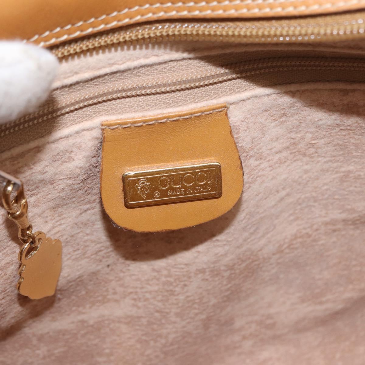 GUCCI Micro GG Supreme Shoulder Bag PVC Beige Gold 001 56 0942 Auth 193523