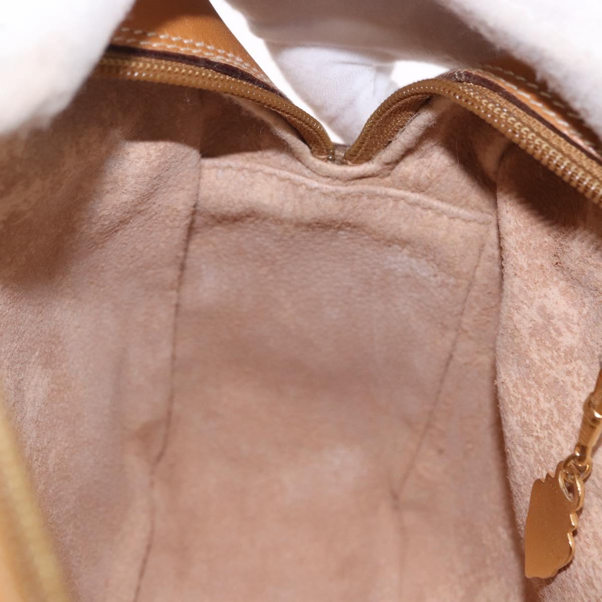 GUCCI Micro GG Supreme Shoulder Bag PVC Beige Gold 001 56 0942 Auth 193523