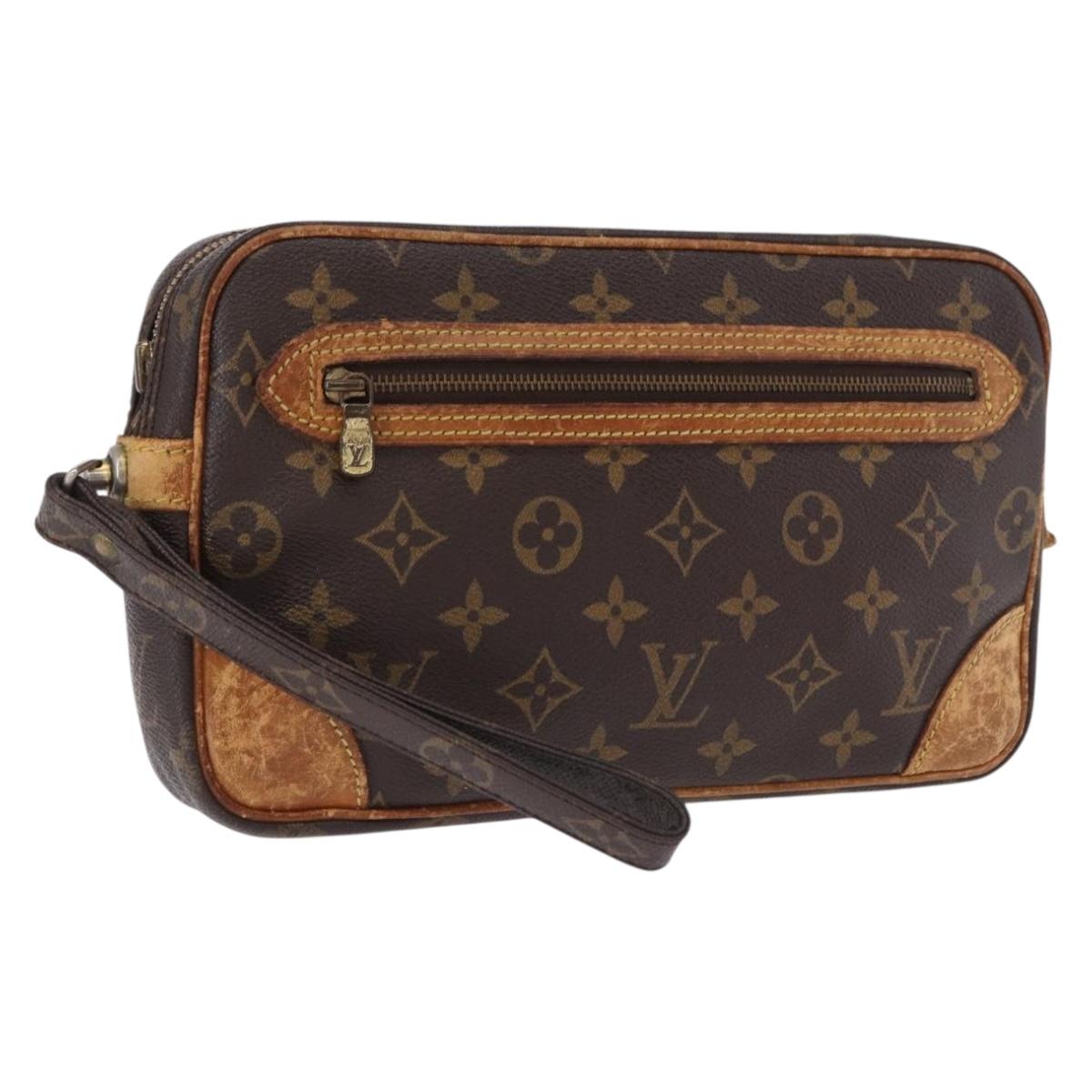 LOUIS VUITTON Monogram Marly Dragonne GM Clutch Bag M51825 LV Auth 193525