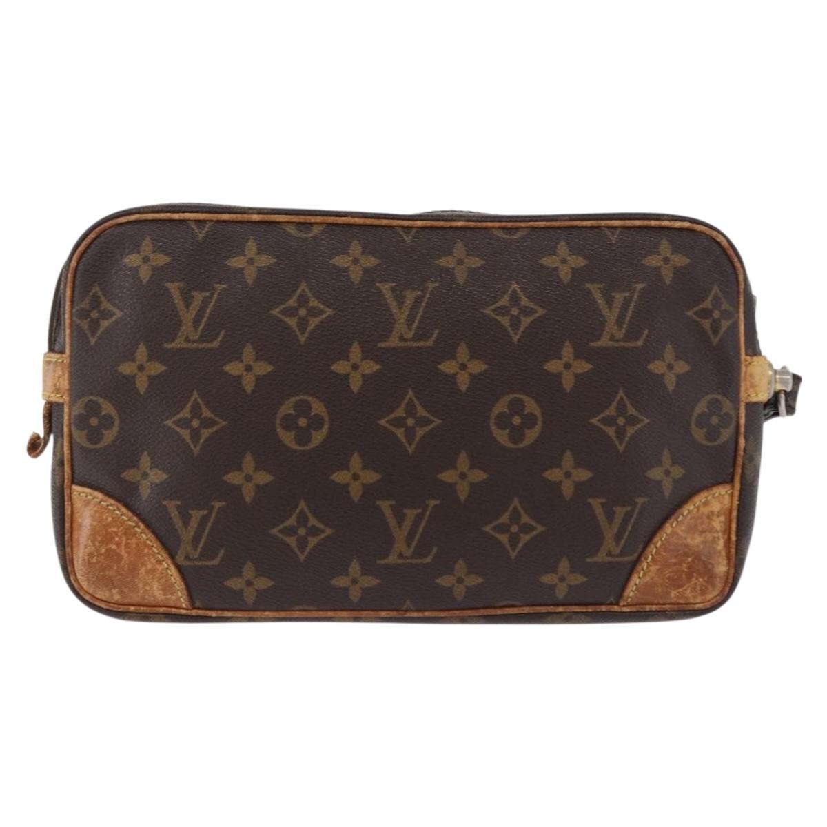 LOUIS VUITTON Monogram Marly Dragonne GM Clutch Bag M51825 LV Auth 193525