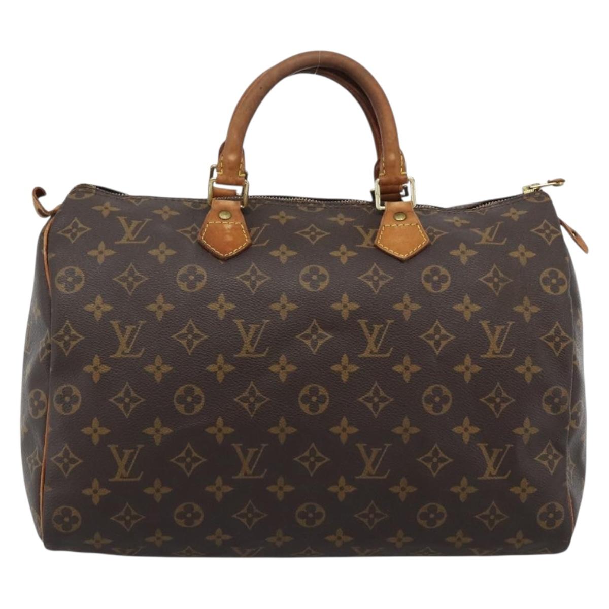 LOUIS VUITTON Monogram Speedy 35 Hand Bag M41524 LV Auth 193533