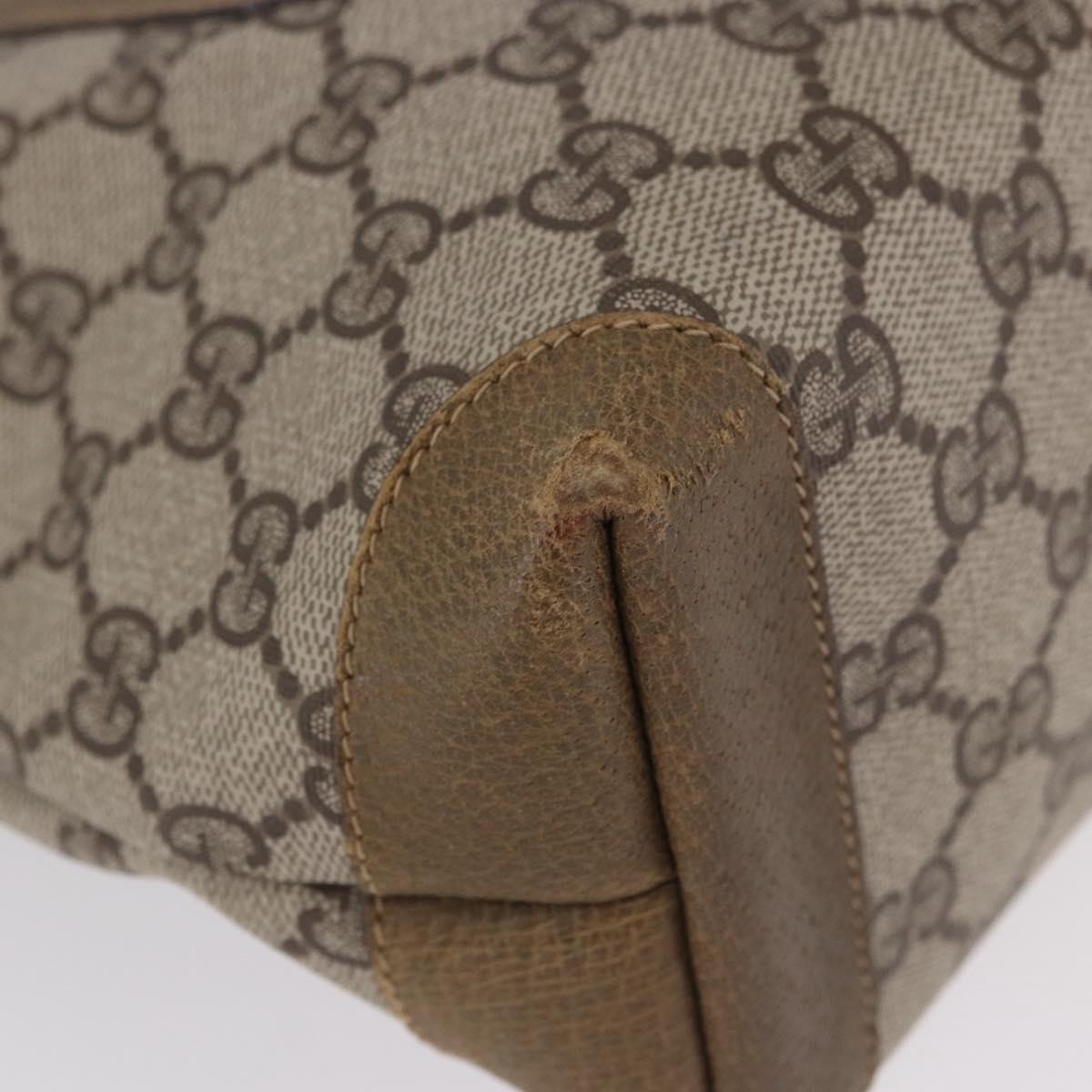 GUCCI GG Supreme Tote Bag PVC Beige Gold 002 103 1301 Auth 193534
