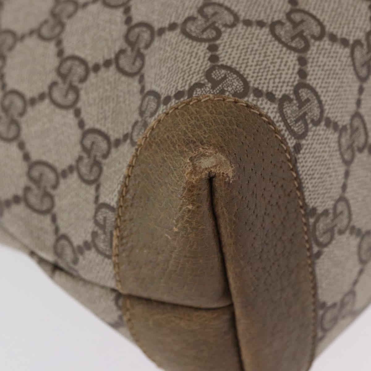 GUCCI GG Supreme Tote Bag PVC Beige Gold 002 103 1301 Auth 193534