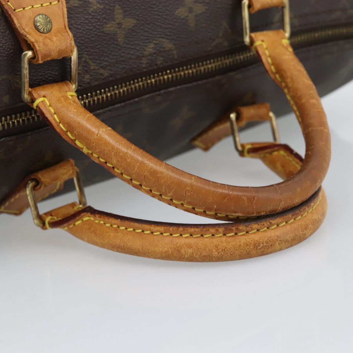 LOUIS VUITTON Monogram Speedy 35 Hand Bag M41524 LV Auth 193537