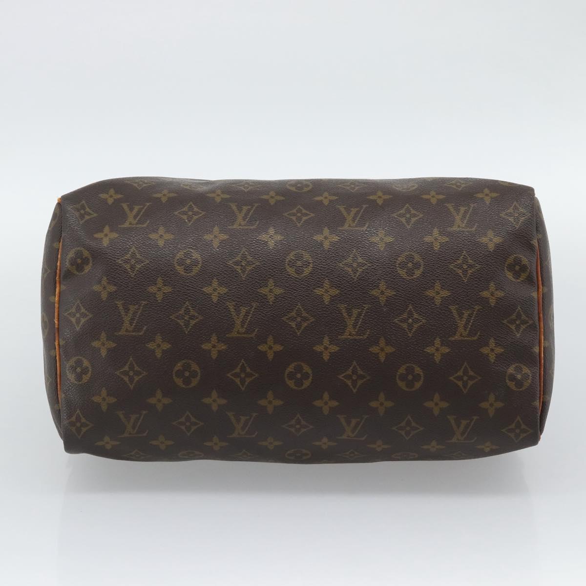 LOUIS VUITTON Monogram Speedy 35 Hand Bag M41524 LV Auth 193537