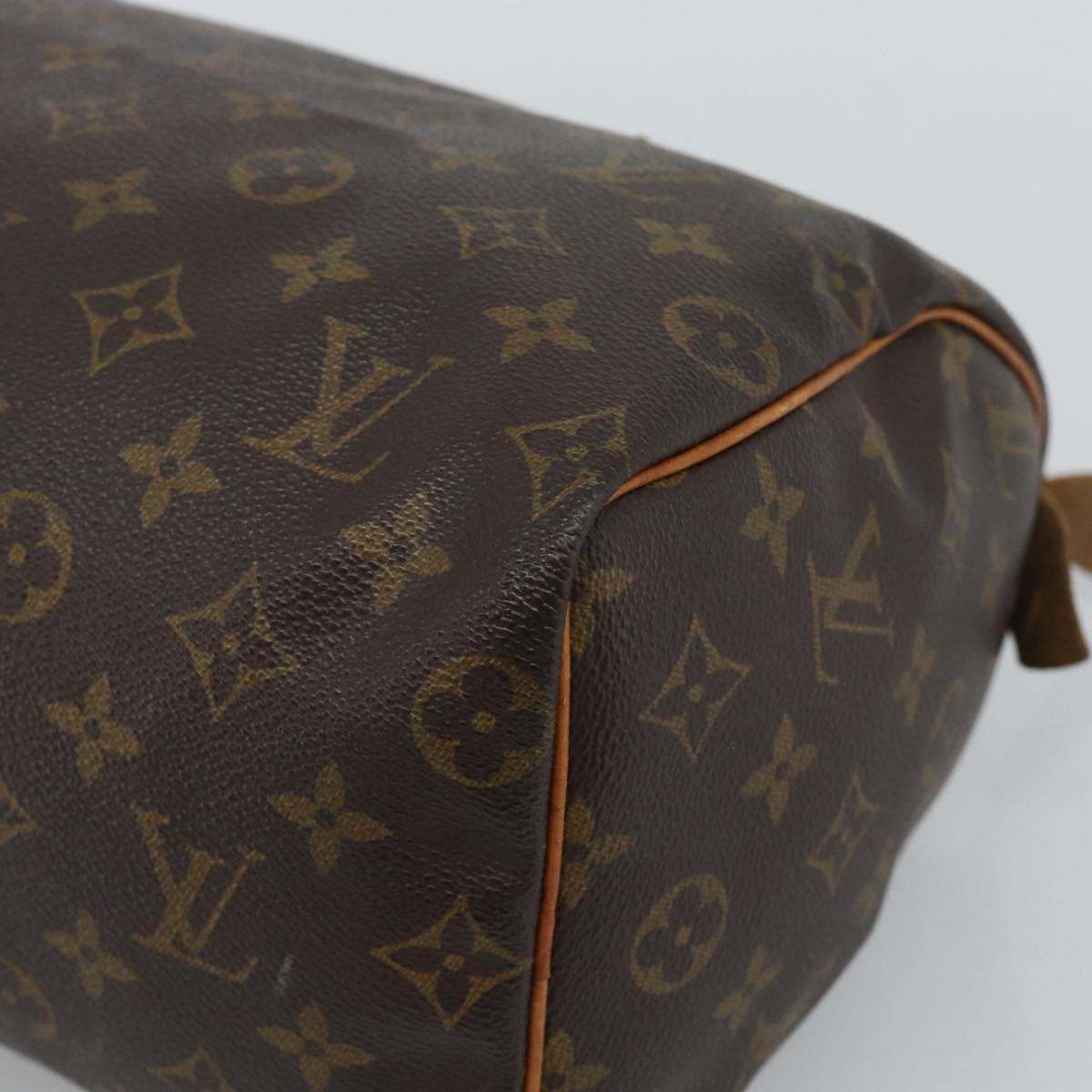 LOUIS VUITTON Monogram Speedy 30 Hand Bag M41526 LV Auth 193544