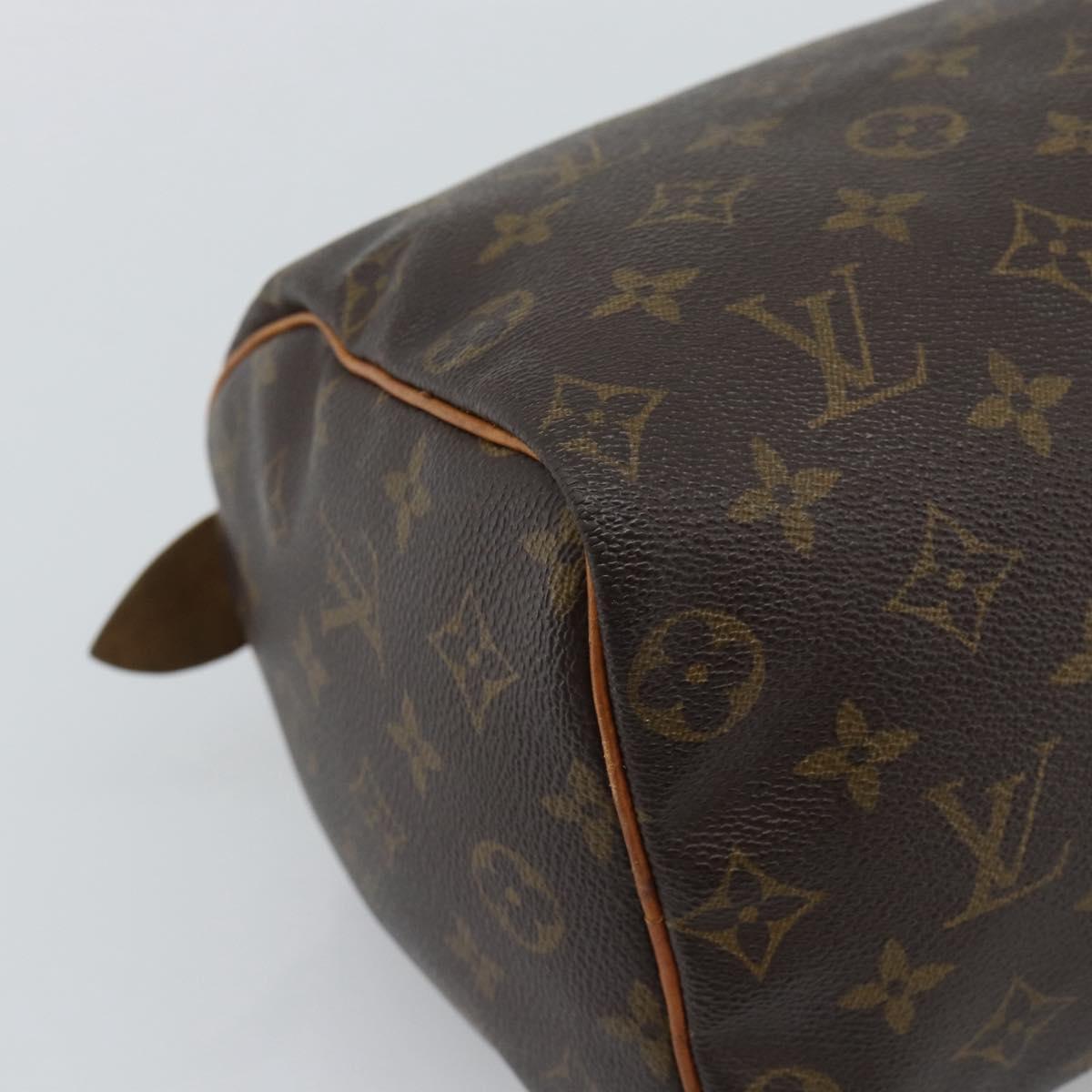 LOUIS VUITTON Monogram Speedy 30 Hand Bag M41526 LV Auth 193544