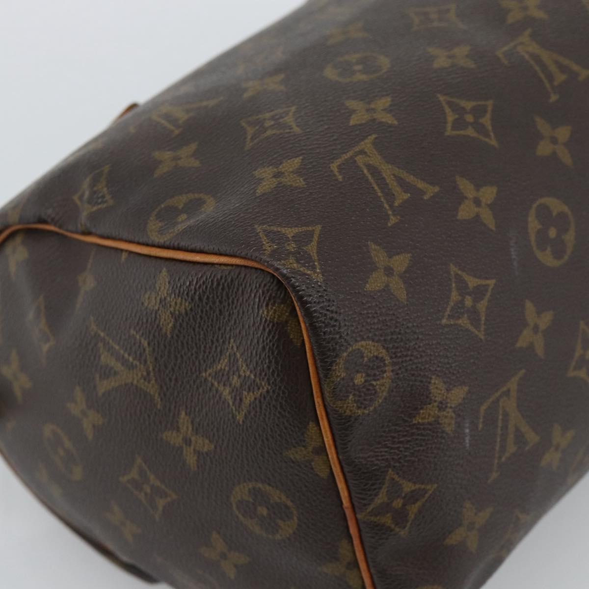 LOUIS VUITTON Monogram Speedy 30 Hand Bag M41526 LV Auth 193544