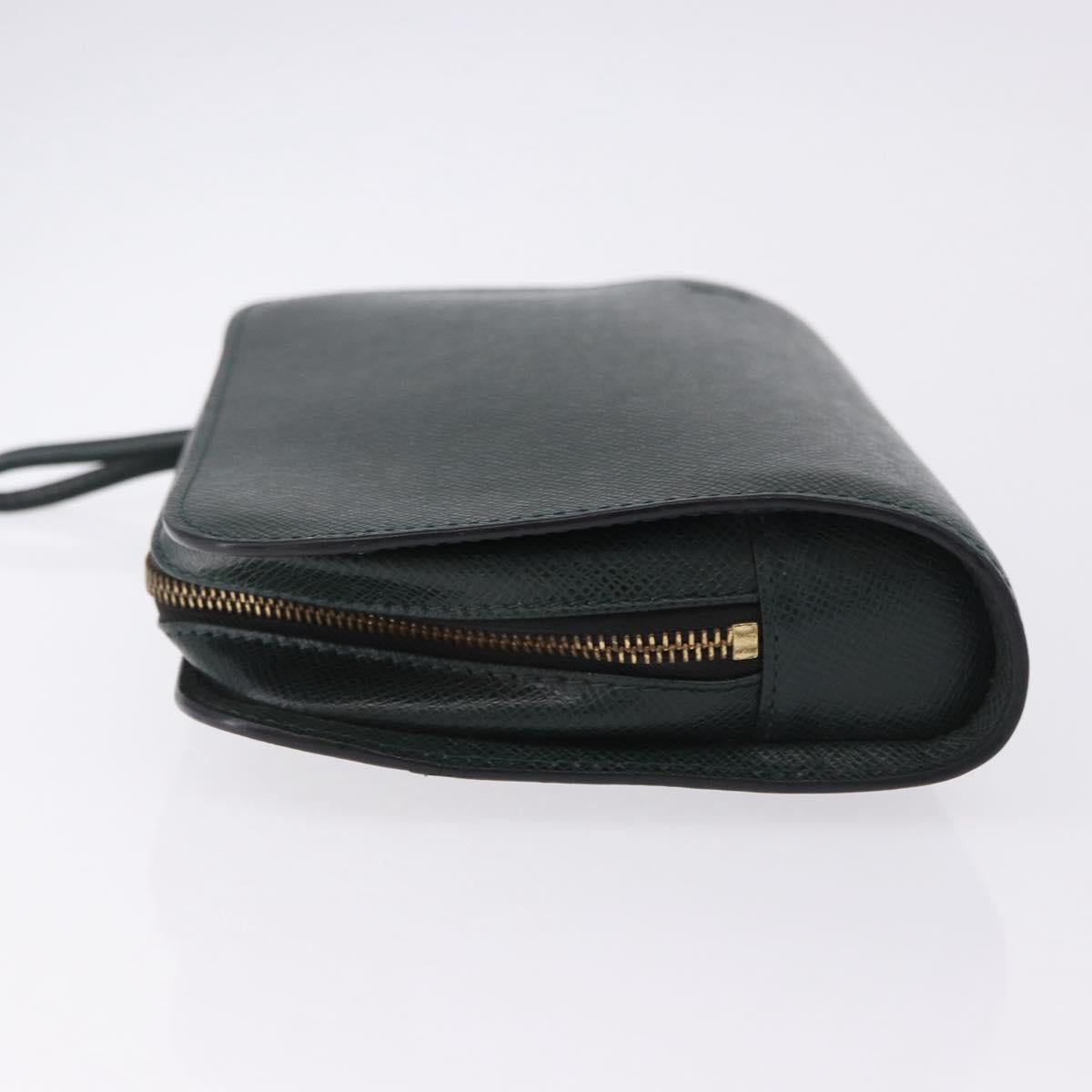 LOUIS VUITTON Taiga Baikal Clutch Bag Epicea M30184 LV Auth 193545A